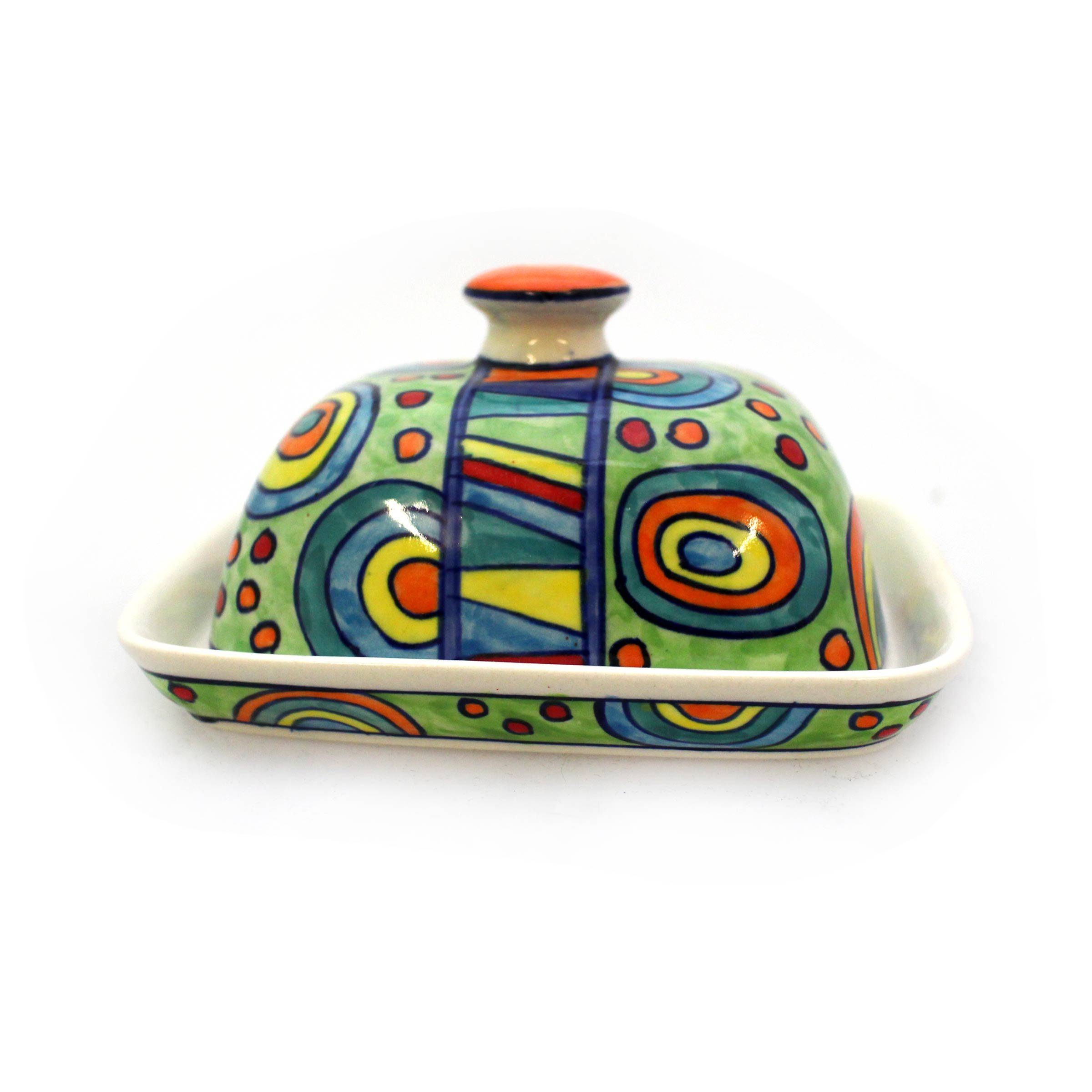 Gall&Zick Butterdose Butterdose aus handbemalter Keramik