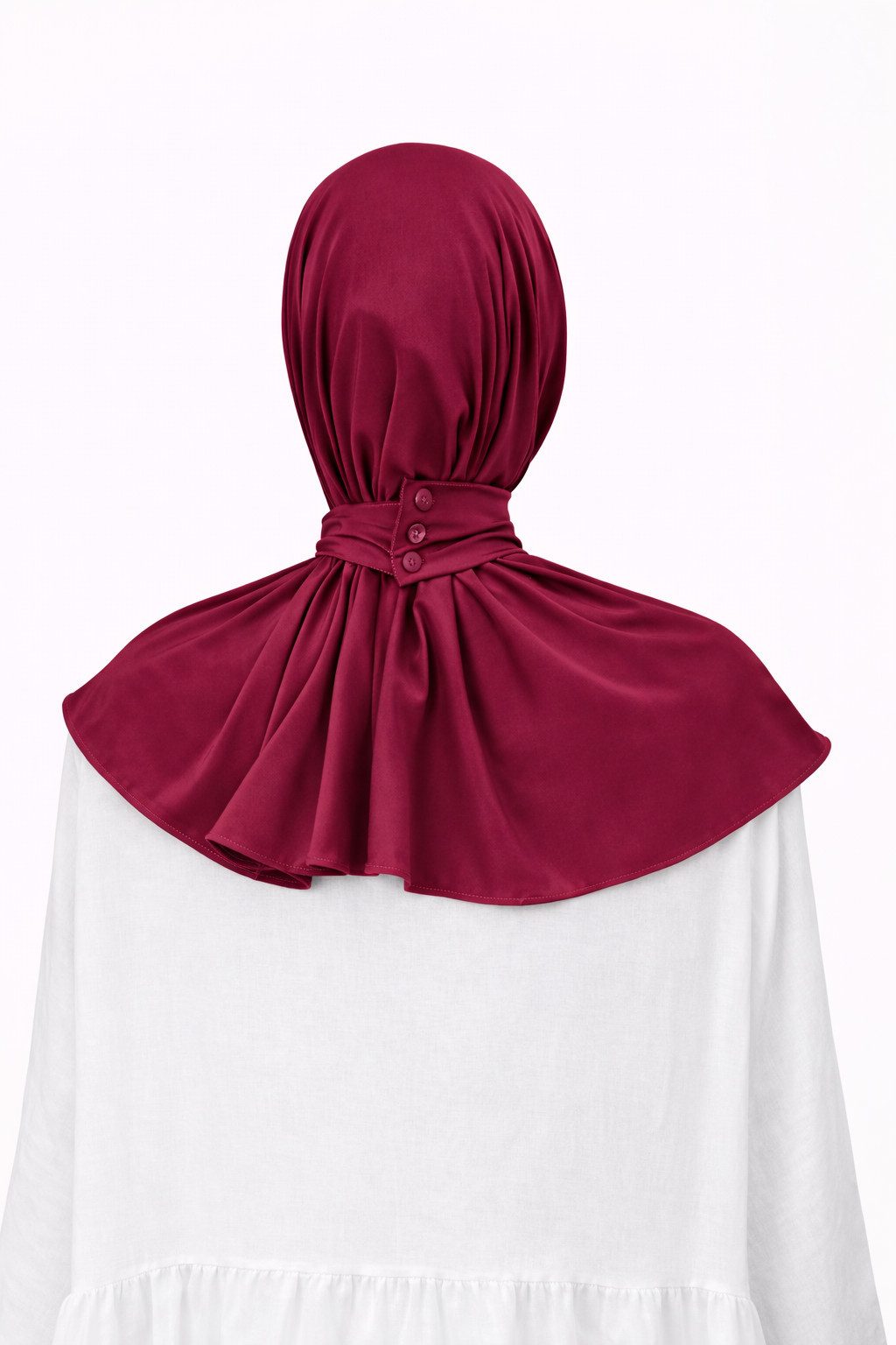 Aymasal Hijab Sofort-Jersey-Hijab (Einzelartikel, 1x Sofort-Hijab) Sofort-Hijab, Mit knöpfen an der Hinterseite