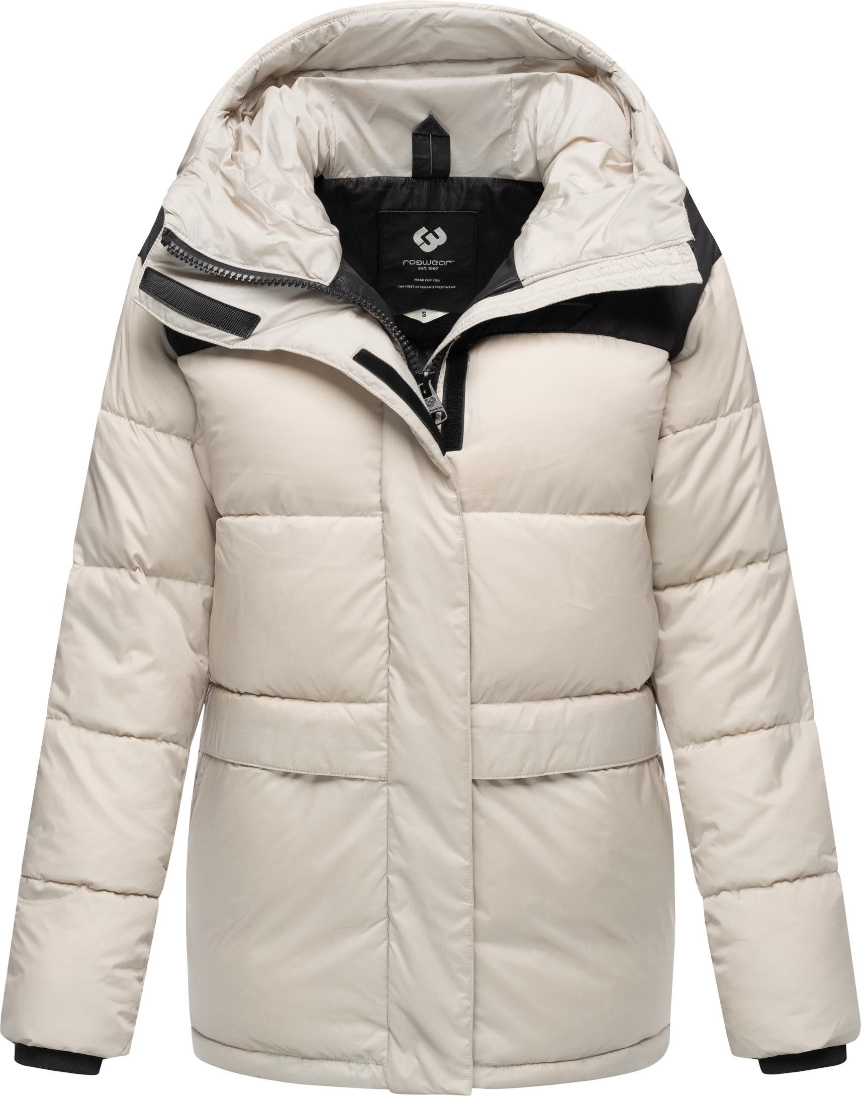 Ragwear Anorak Wikesh stylische Winter Steppjacke mit Colourblocking
