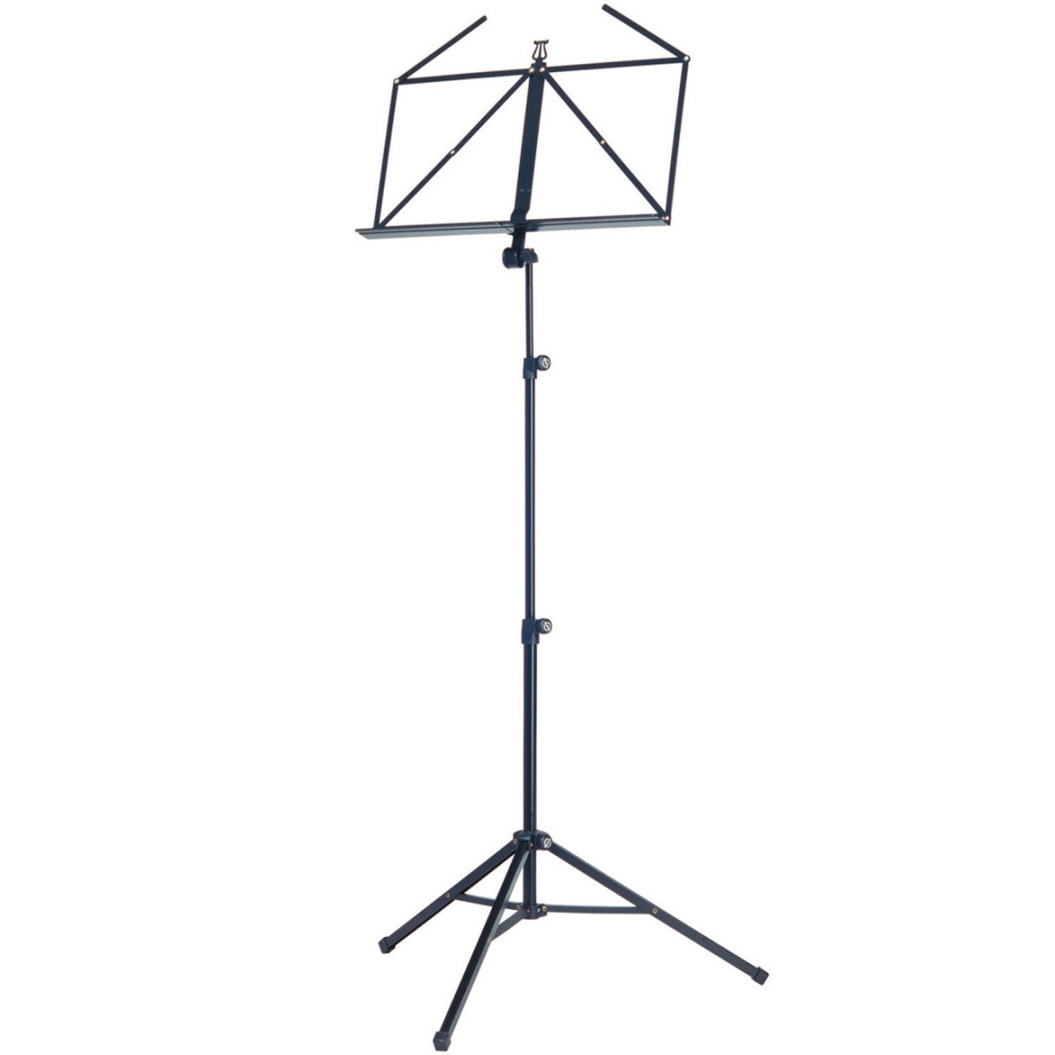 König & Meyer Notenpult K-M Notenständer Schwarz 10065 mit Notenklammer, (1-tlg., Notenständer), Vorteils-Set mit Notenklammer