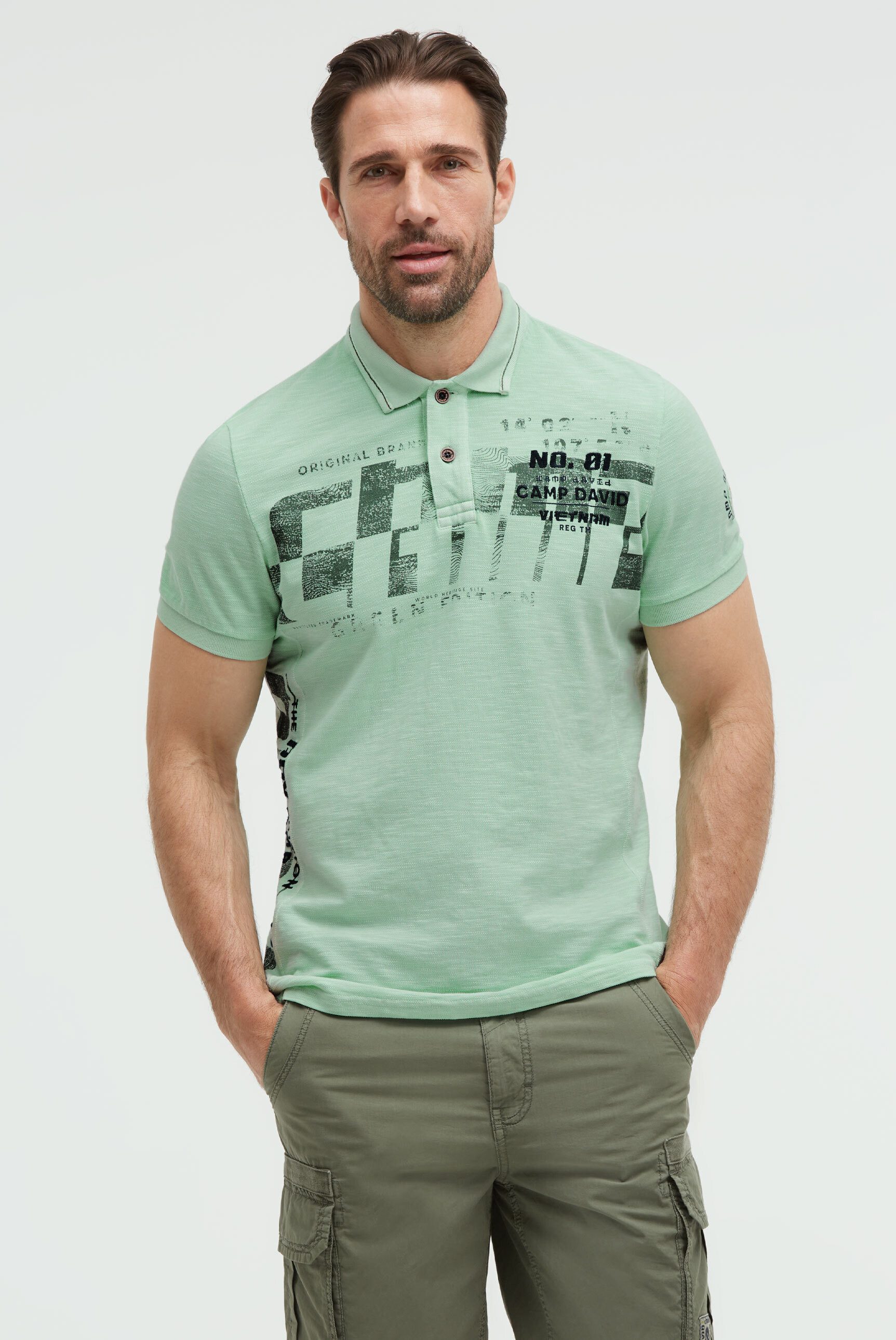 CAMP DAVID Poloshirt aus Baumwolle