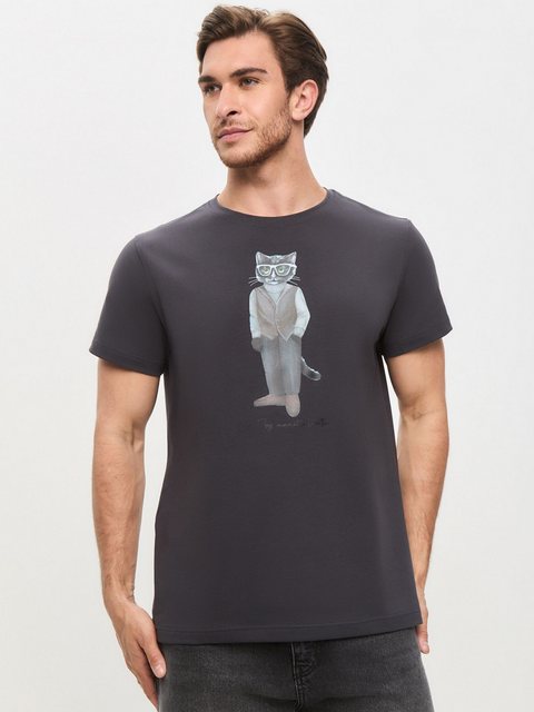 CAT by maniita lacitta Kurzarmshirt MINIMALIST CAT (1-tlg) mit modernem Fro günstig online kaufen