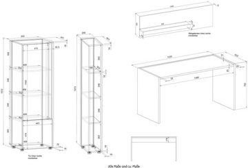 INOSIGN Büromöbel-Set CiTY/GiRON, (Set, 4-St)