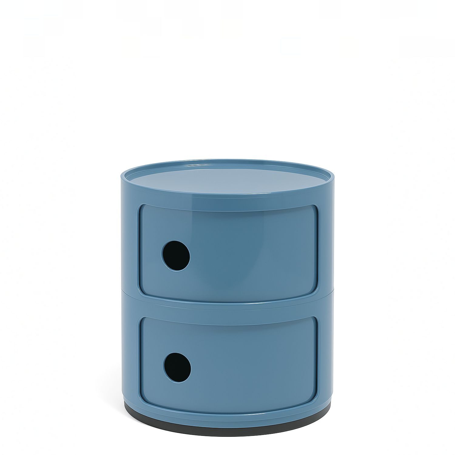 Kartell Container Componibili mit zwei Fächern Hellblau