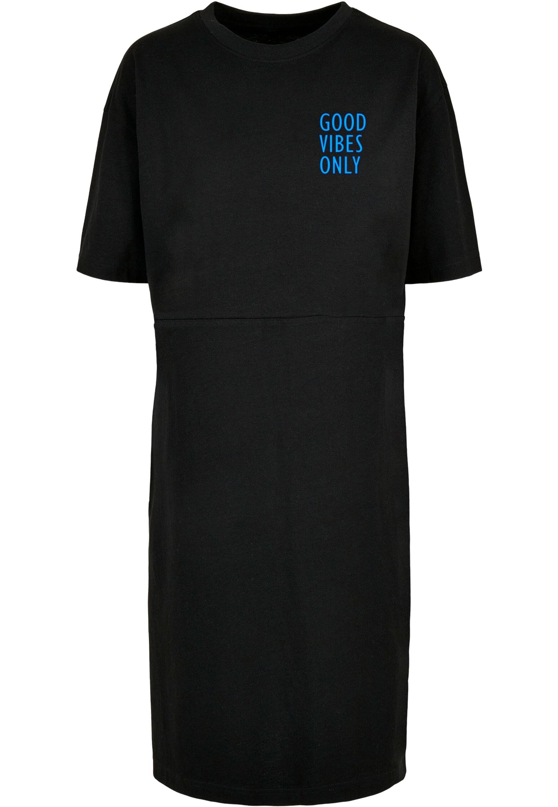 Merchcode Shirtkleid Merchcode Damen Ladies Good Vibes Only Oversized Slit Tee Dress (1-tlg)