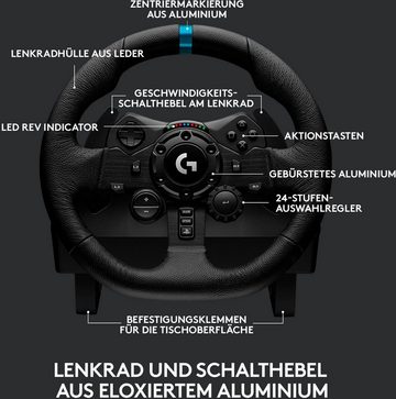 Logitech G G923 Driving Force + Gran Turismo Gaming-Lenkrad (Gran Turismo Spiel: Freigegeben ohne Altersbeschränkung)