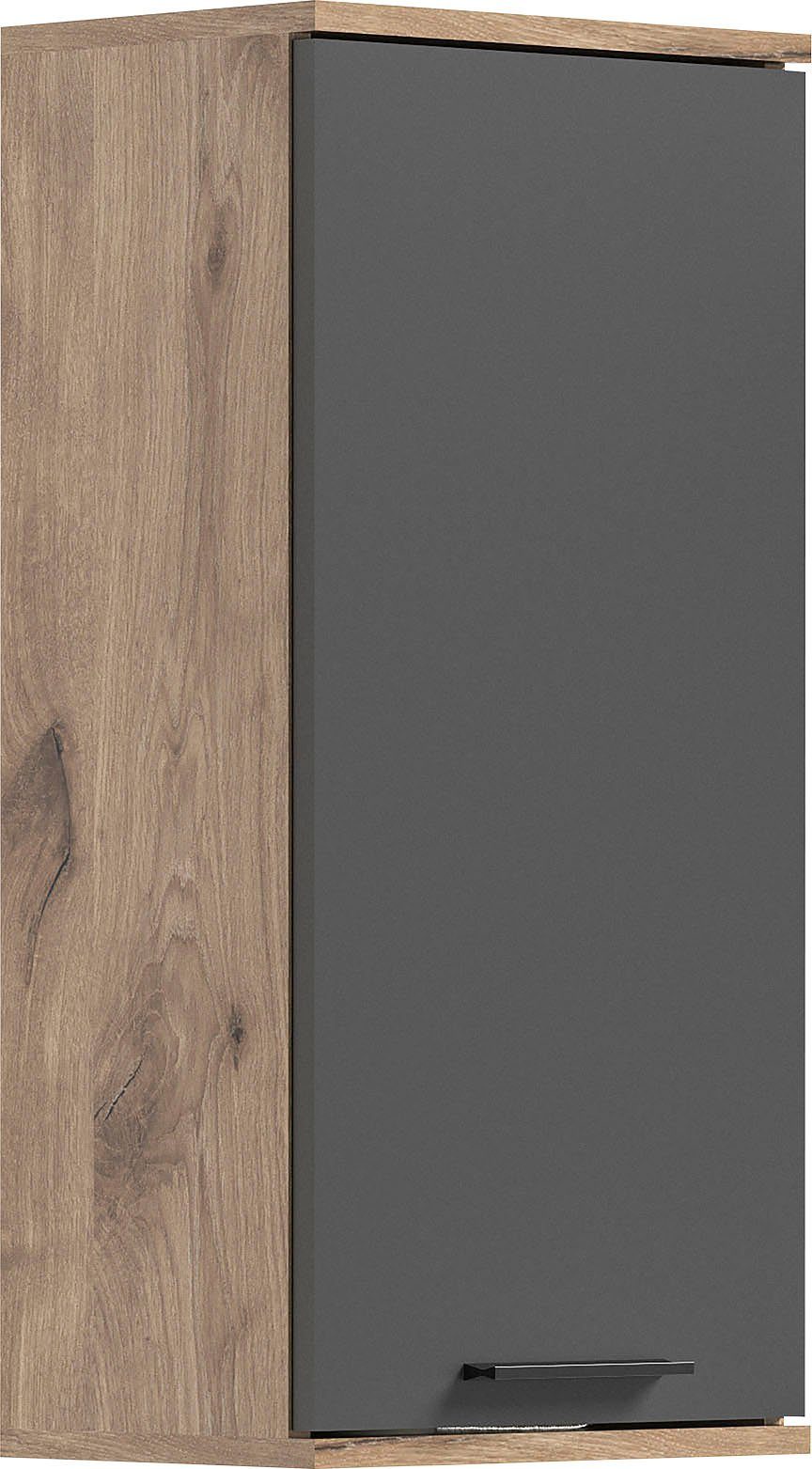 welltime Hängeschrank Riga, Breite 37cm, 1 Tür (Türanschlag wechselbar), 1 Einlegeböden Badmöbel, Badschrank, Schrank, Wandschrank, Bad, Badezimmer