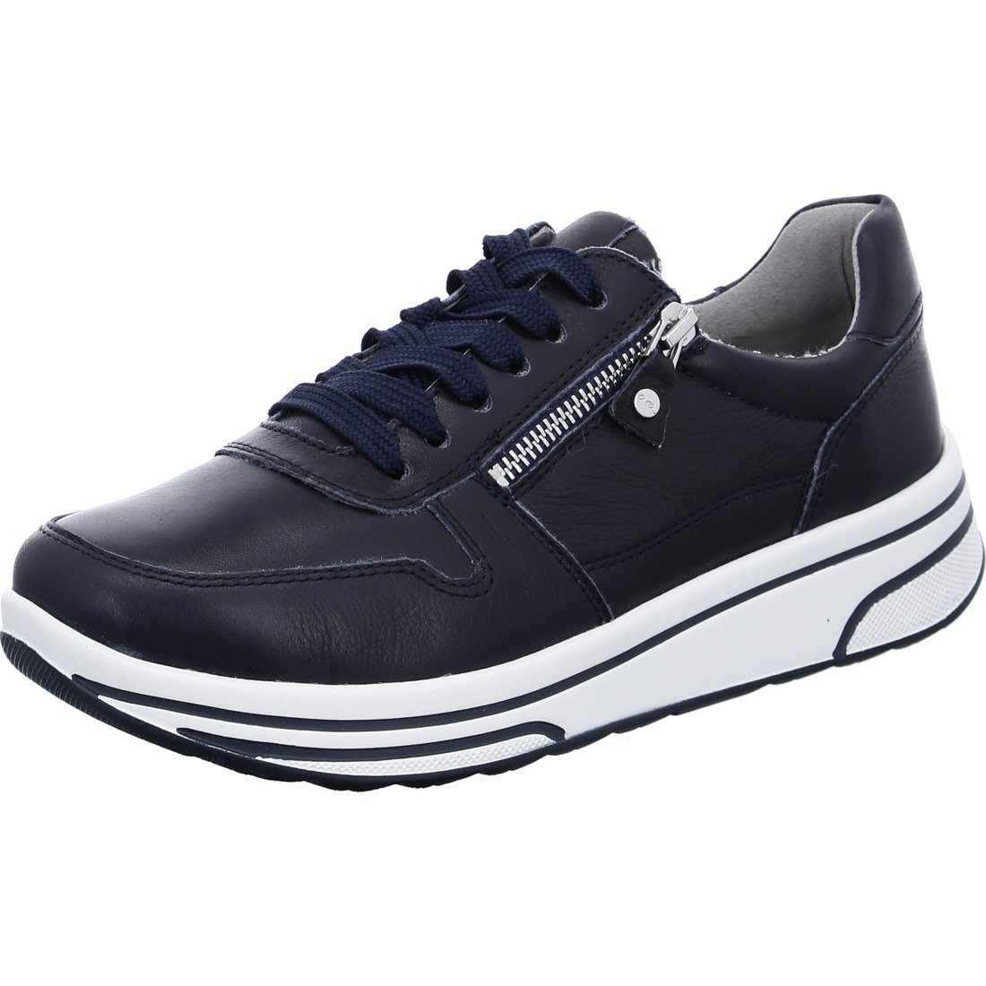 Sapporo - Sneaker blau Schuhe, Sneaker 049165 Ara Damen Ara Glattleder