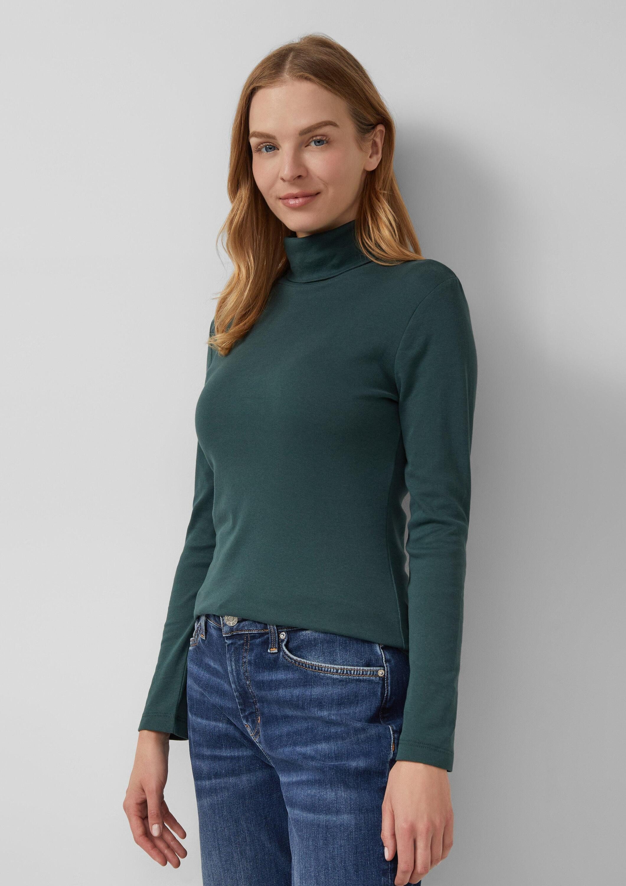 s.Oliver Langarmshirt T-Shirt Longsleeve im Slim Fit mit Rollkragen günstig online kaufen