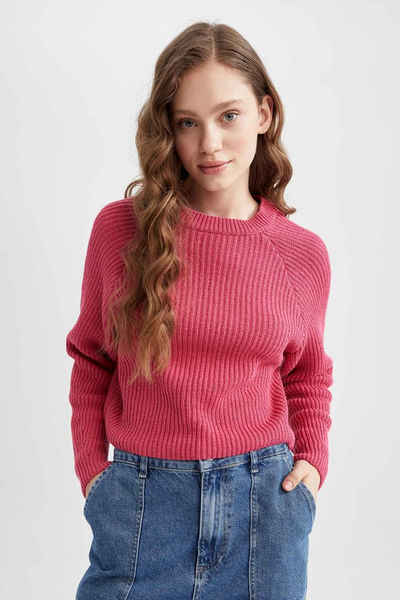 DeFacto Strickpullover Damen REGULAR FIT