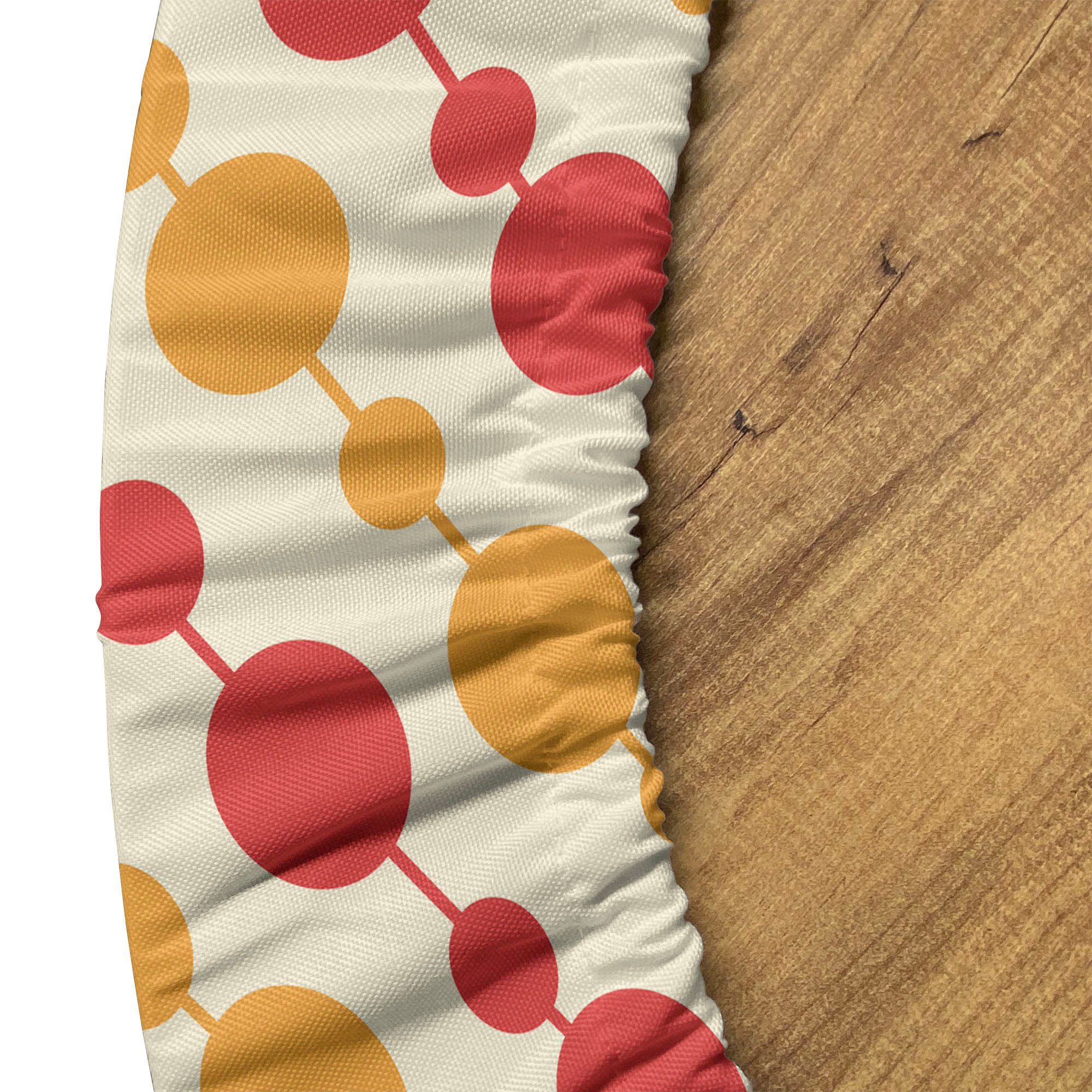 Abakuhaus Tischdecke Rundum-elastische Stofftischdecke, Retro Große kleine Punkte Kette