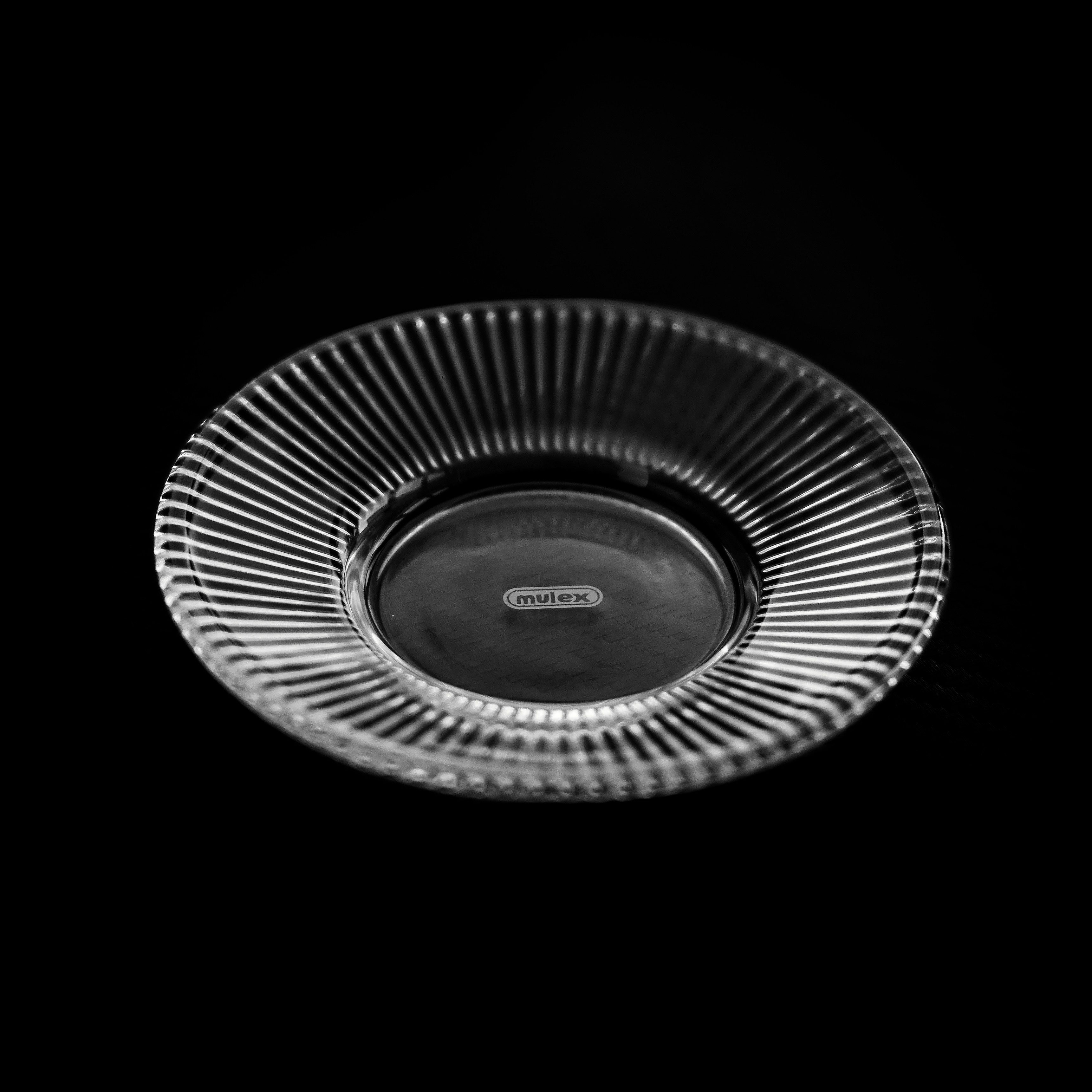 Mulex Glasuntersetzer Untertellerr ø11,5 cm, Relief Design - dekorativ & funktional, 6-tlg.