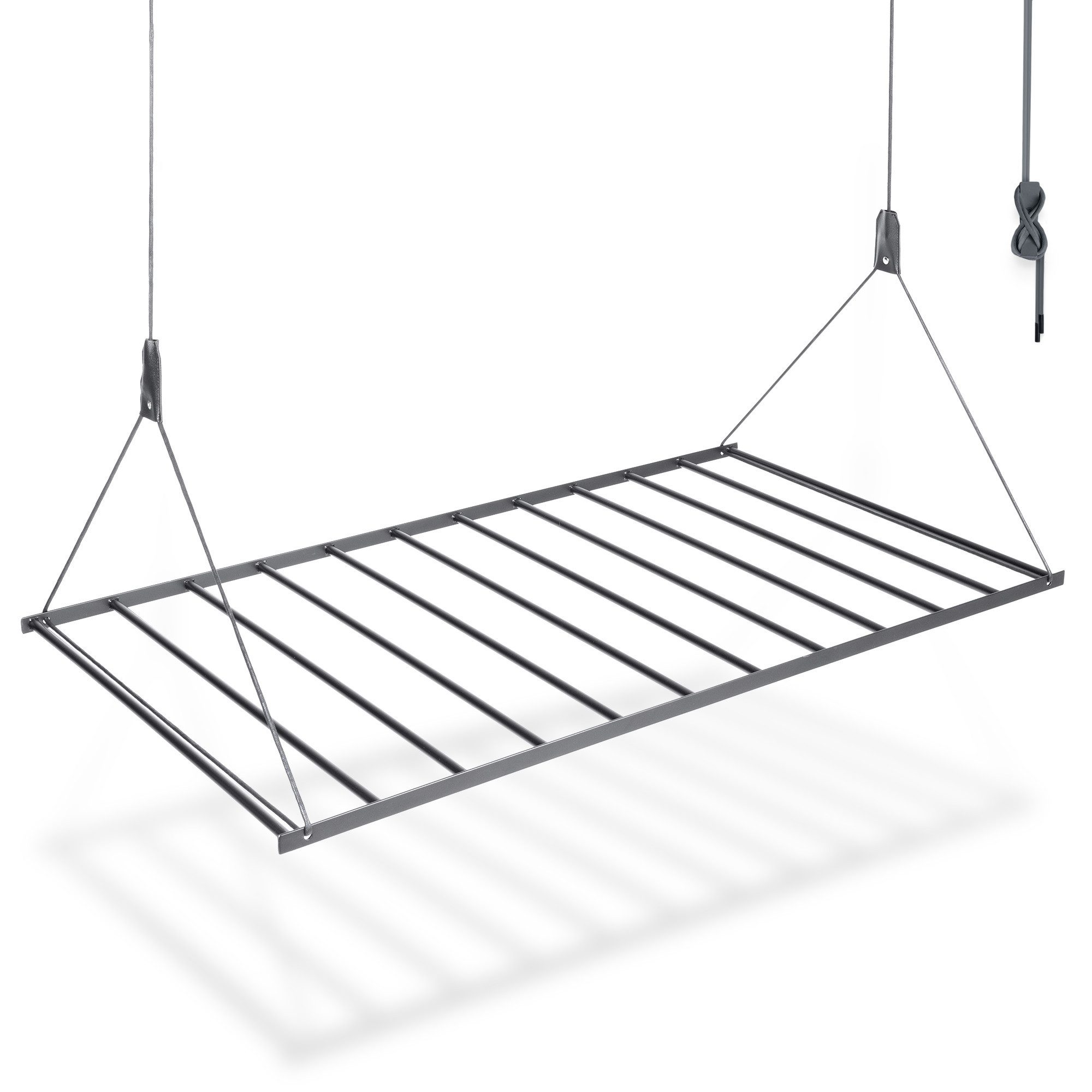 Natural Goods Berlin Deckenwäschetrockner SWING, Metall, rostfreier, pulverbeschichteter Wäscheständer, Innen & Außen