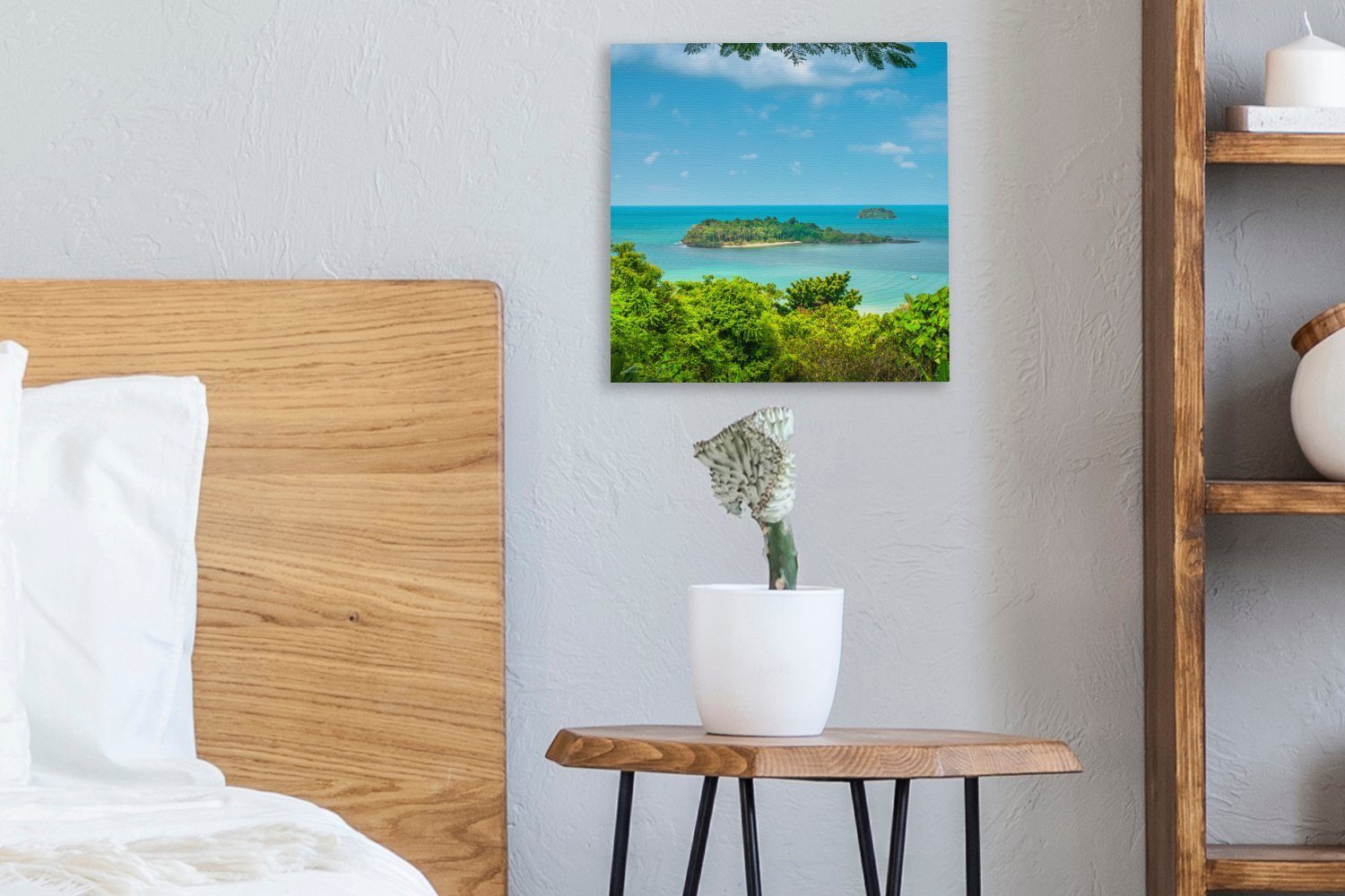 OneMillionCanvasses® Leinwandbild Klares Ko Küste vor für Chang, (1 Bilder Schlafzimmer St), der Wohnzimmer von Leinwand Meer