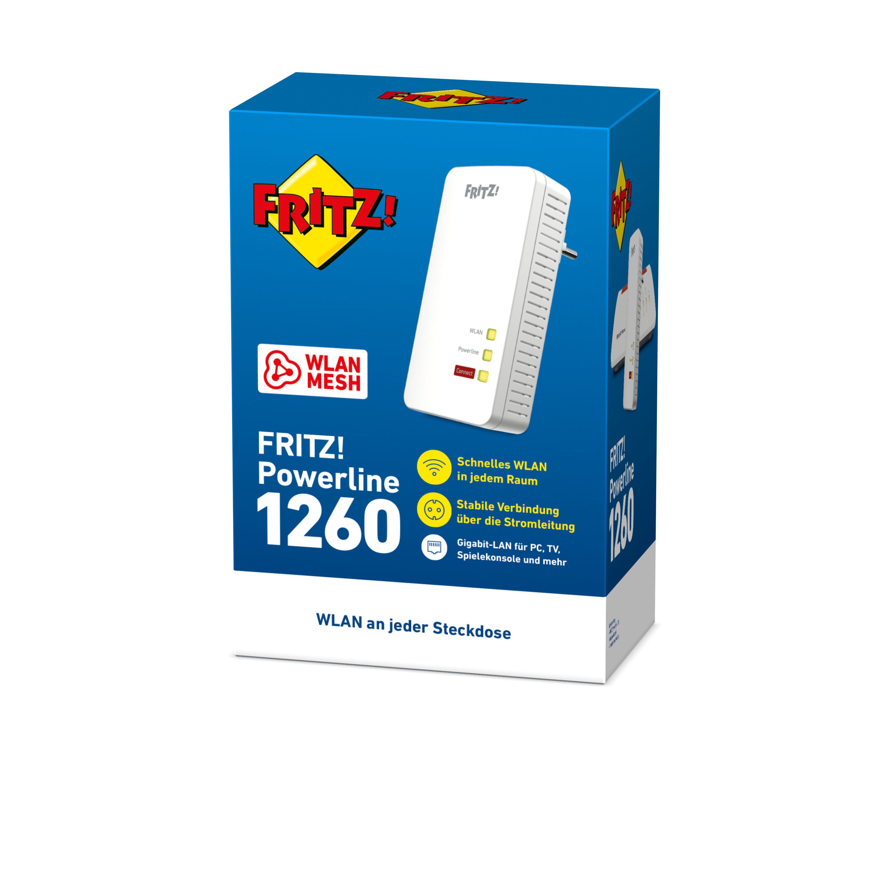 Fritz! FRITZ!Powerline 1260 Reichweitenverstärker