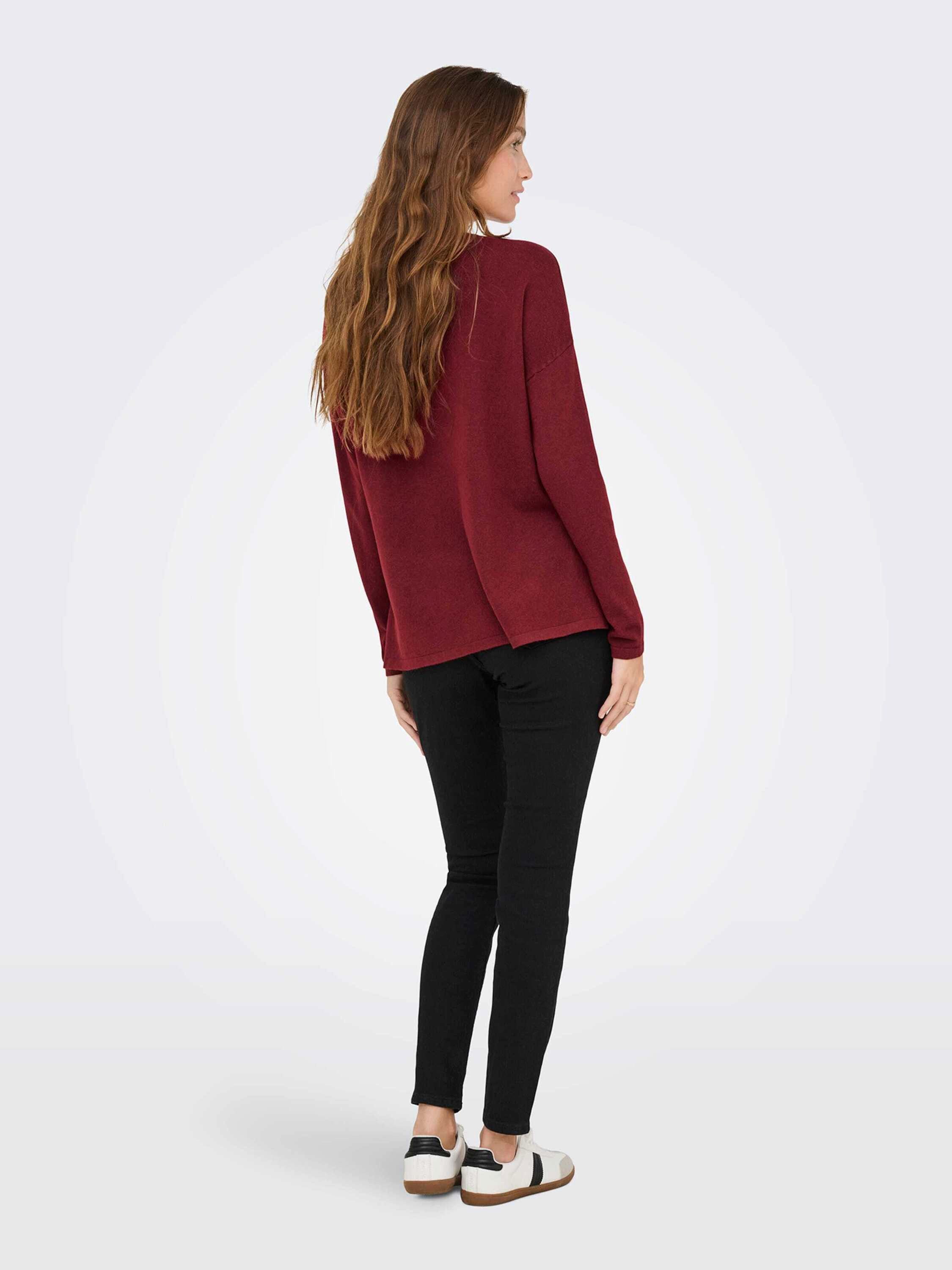 ONLY V-Ausschnitt-Pullover ONLAMALI (1-tlg) Plain/ohne Details