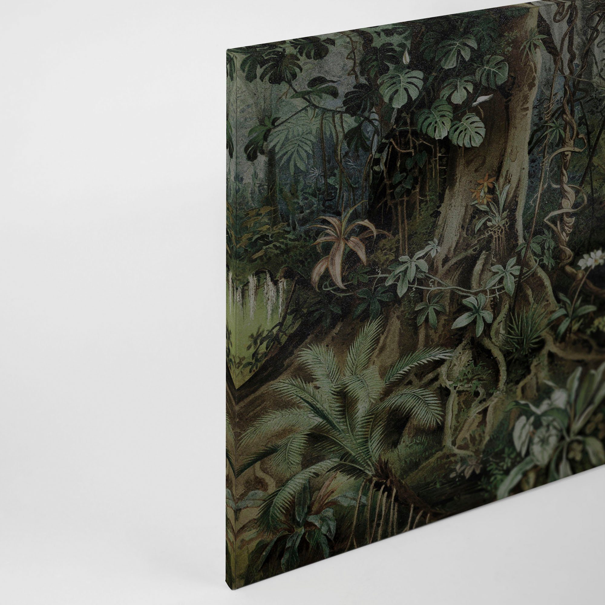 A.S. Création Leinwandbild jungle, (1 St), grün Keilrahmen Wald Bild Dschungel