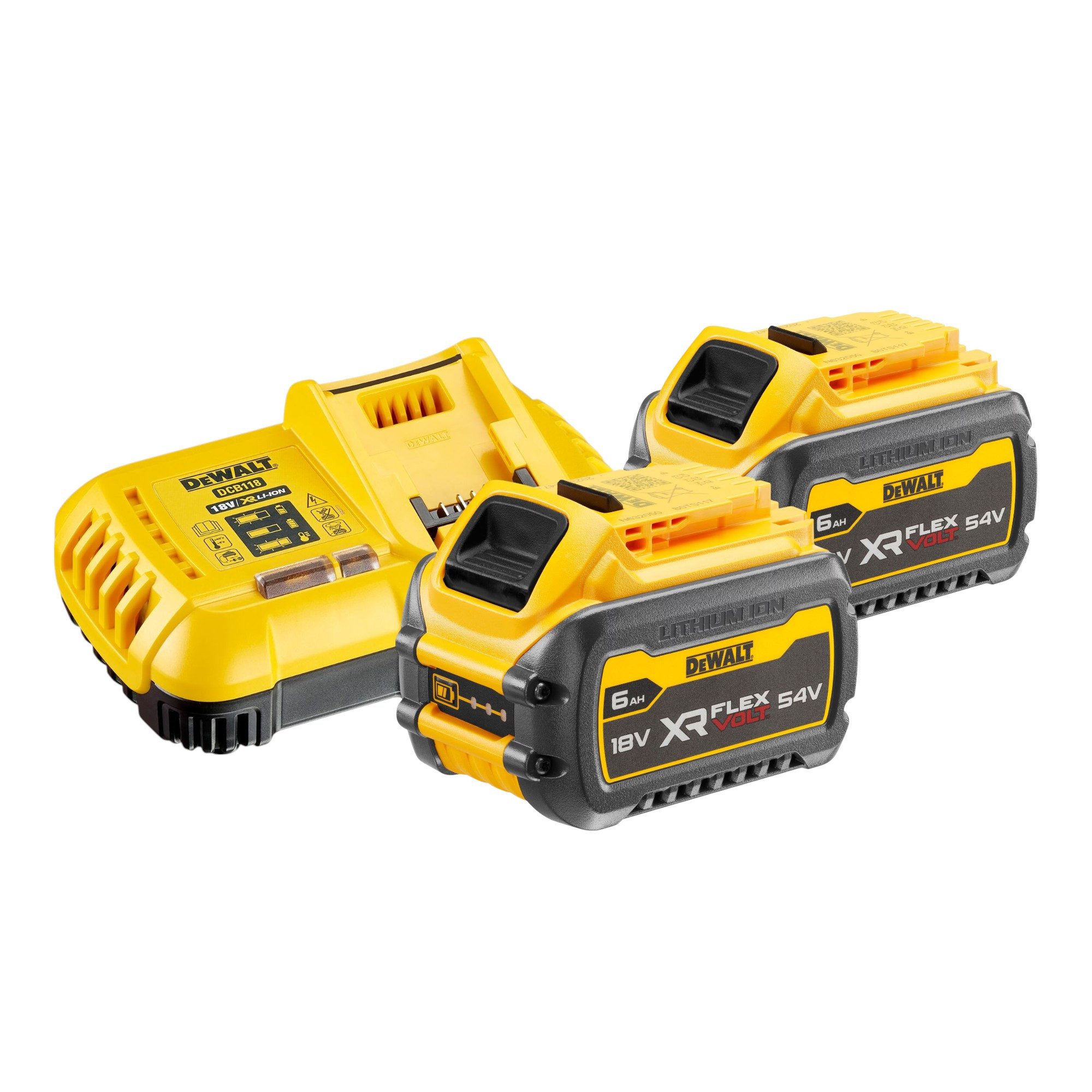 DeWalt Akku-Rasentrimmer DCM 571 T2 Akku Motorsense 54 V FlexVolt 38 cm Brushless + 2x Akku