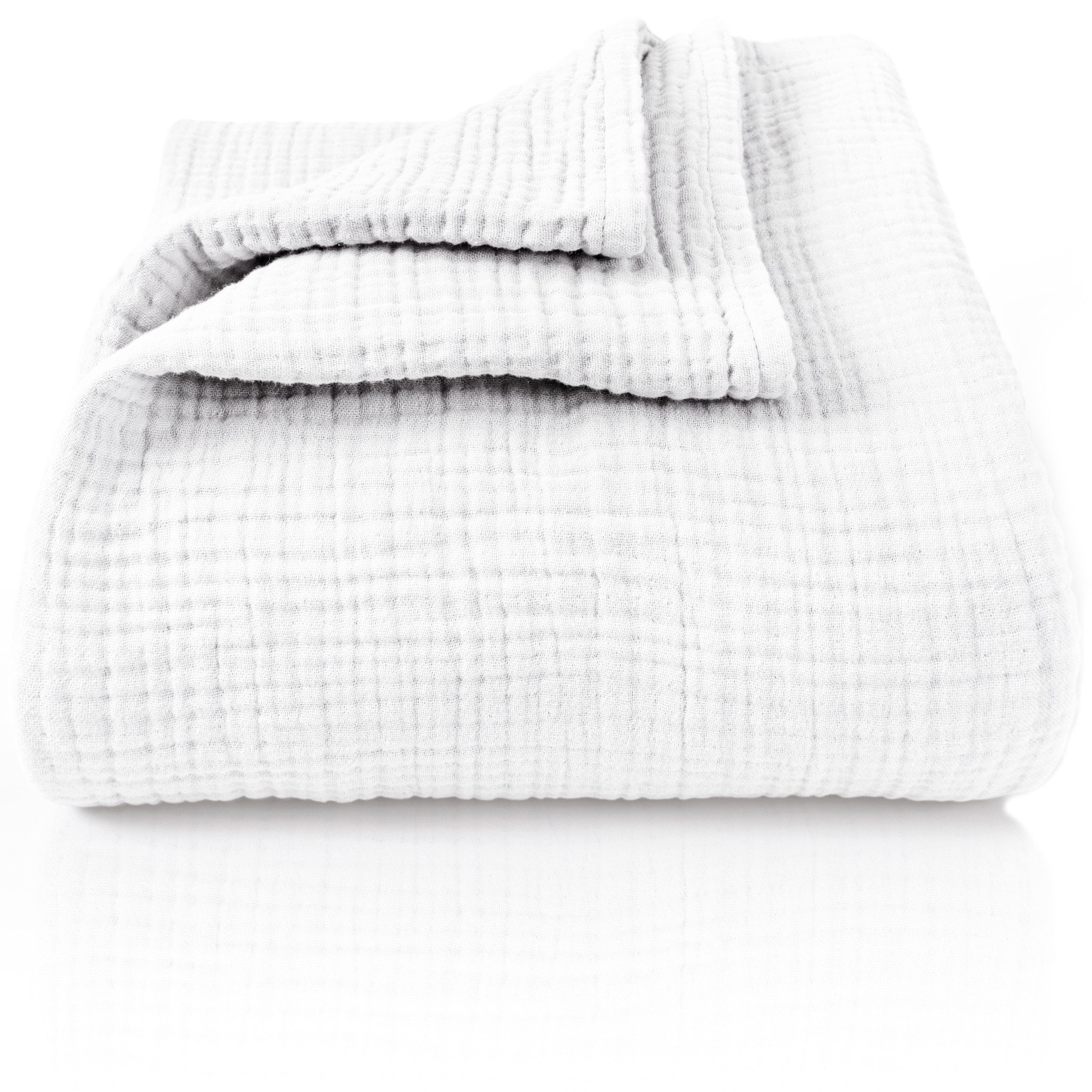 Laynenburg Tagesdecke Musselin aus 100% Baumwolle – Baumwolldecke, Kuscheld günstig online kaufen