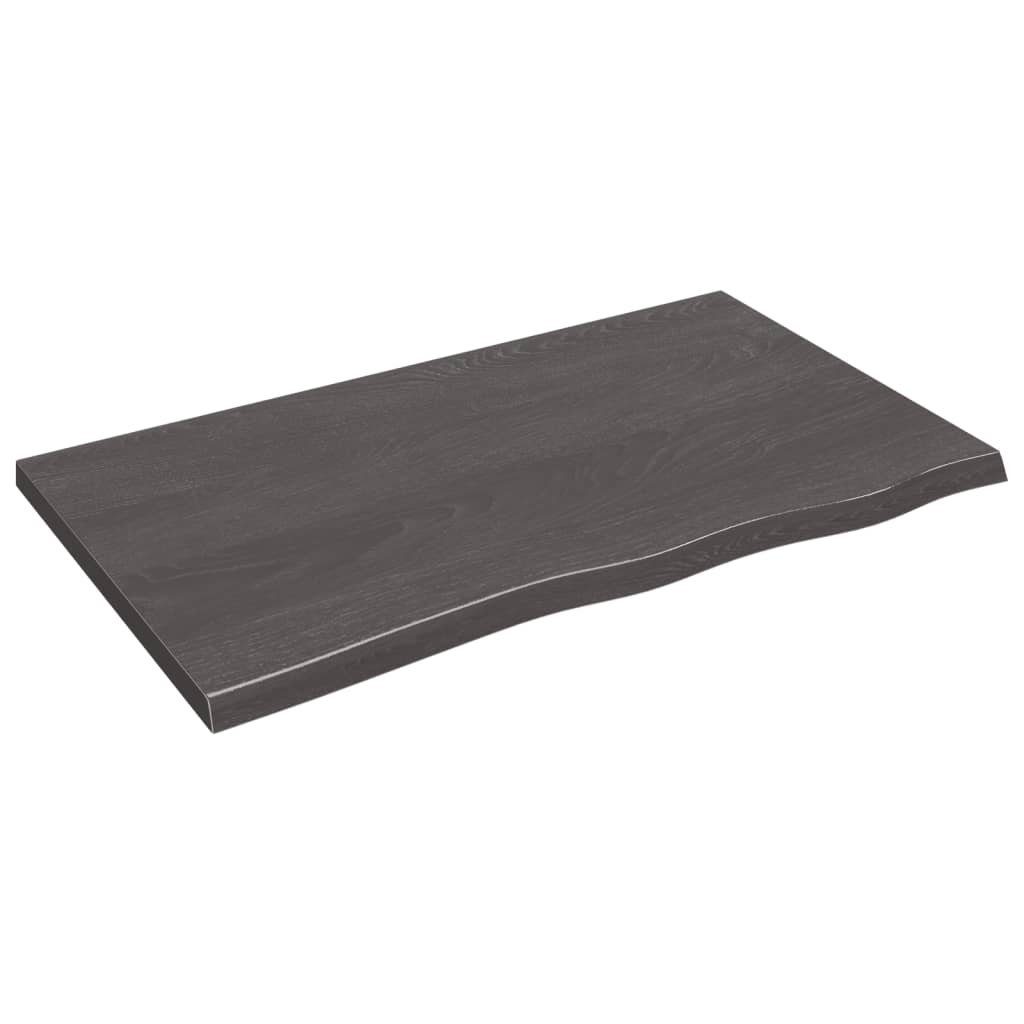 furnicato Tischplatte Behandelt Massivholz Eiche 100x60x(2-4)cm