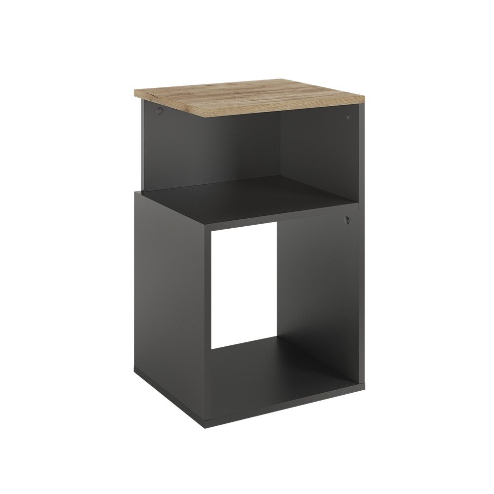 Vicco Nachtschrank Elios, Anthrazit/Goldkraft Eiche, 40 günstig online kaufen