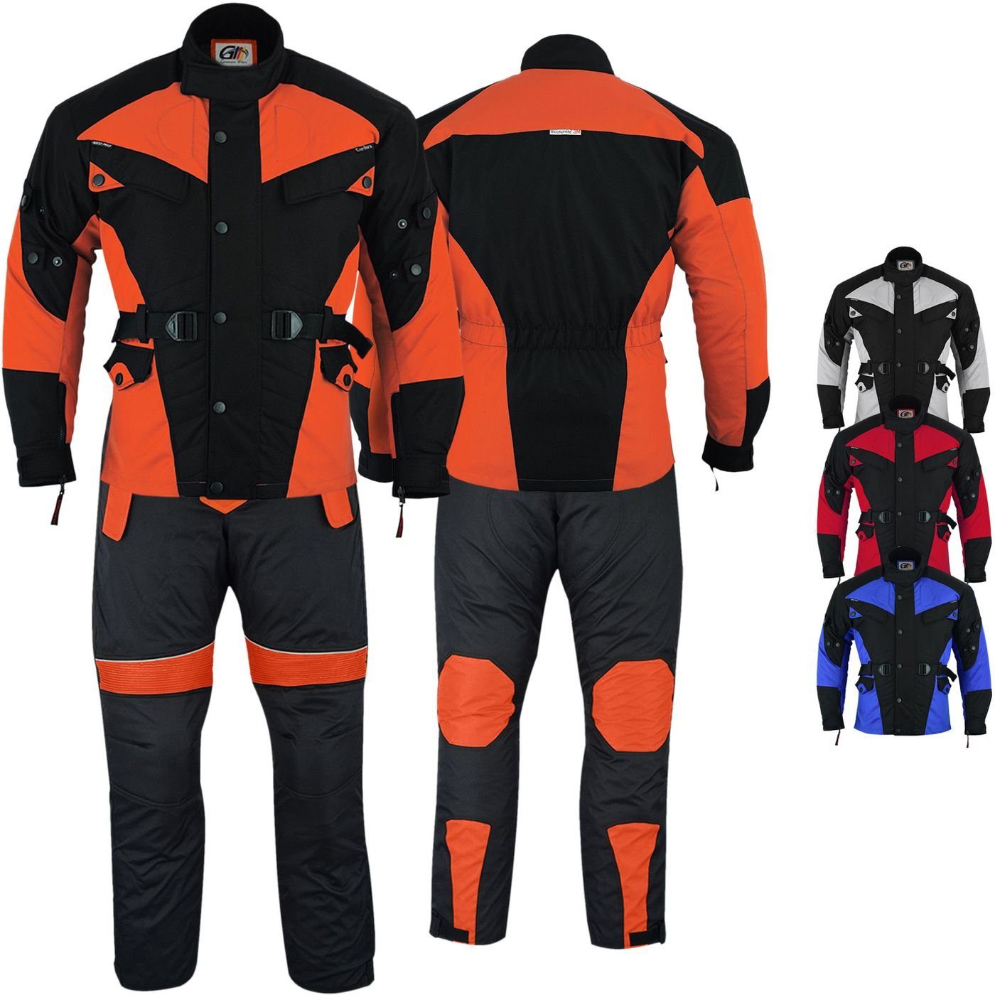 German Wear Motorradkombi GW302K 2-teiler Motorradkombi Motorradjacke + Motorradhose