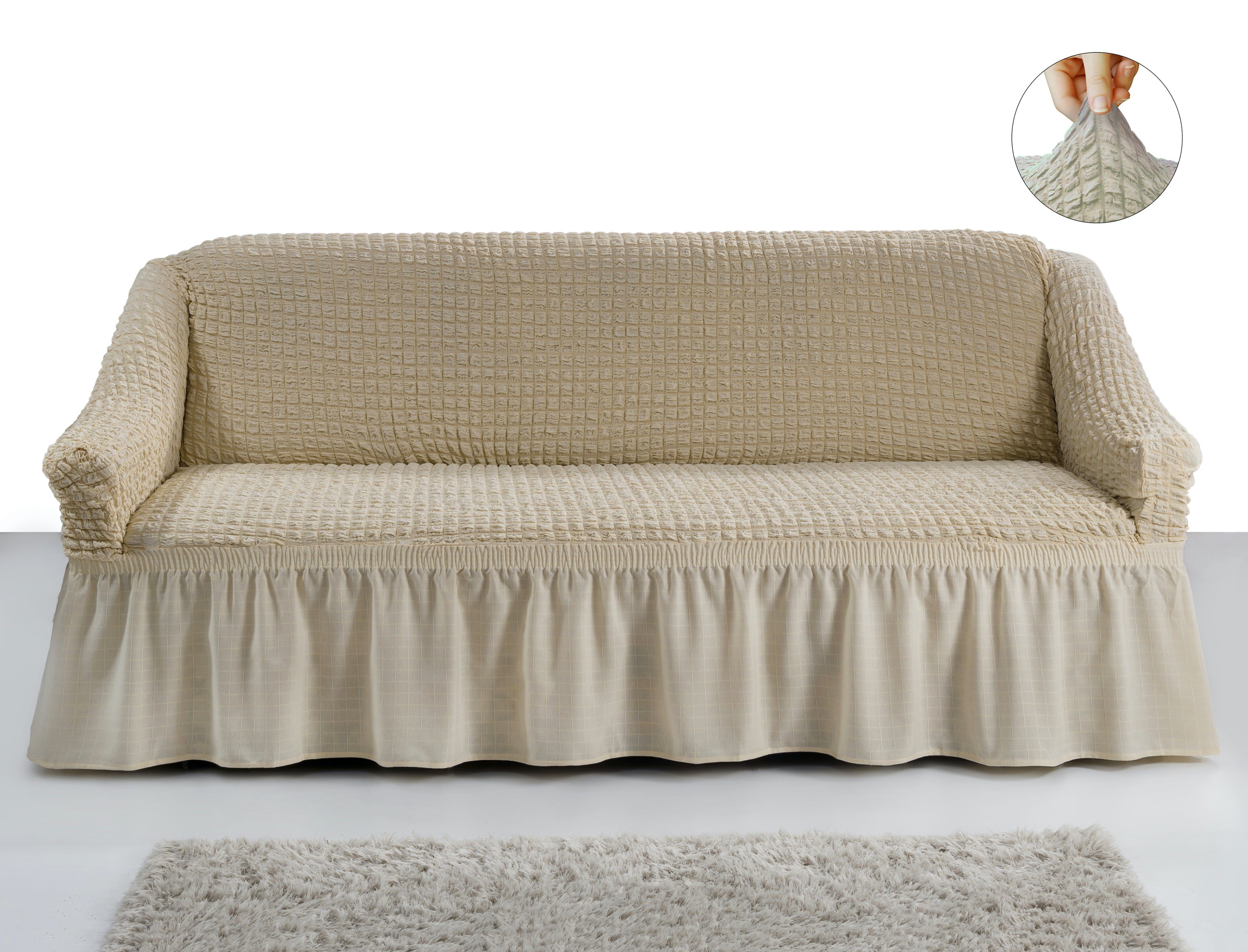 Sofahusse »Sofahusse 2-Sitzer & 3-Sitzer Sofabezüge elastischer Sofa  Überwurf SF«, My Palace, weich, elastisch und waschbar - Ein neues  Wohngefühl.