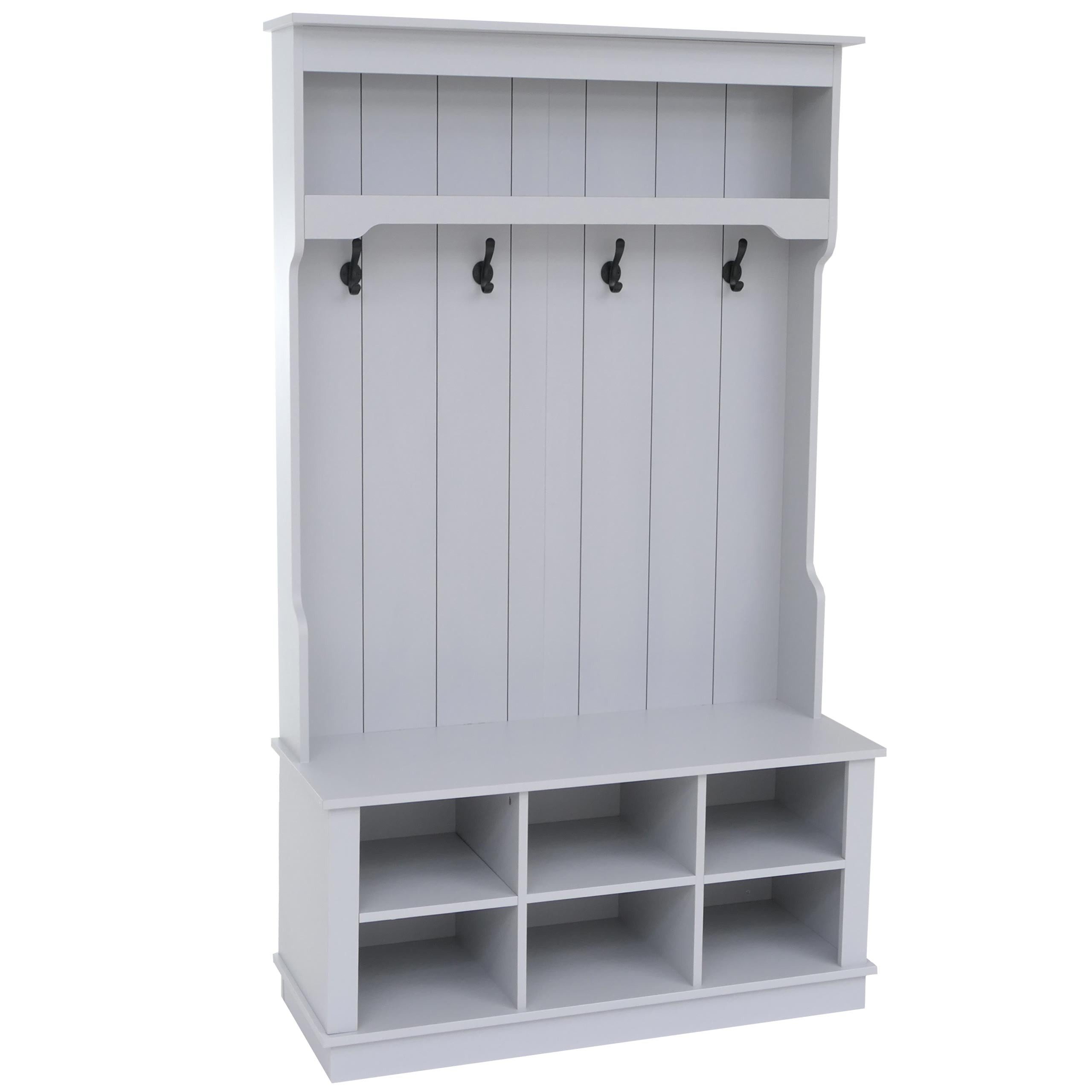 MCW Garderobe MCW-P26, Mit sechs Staufächern für Schuhe