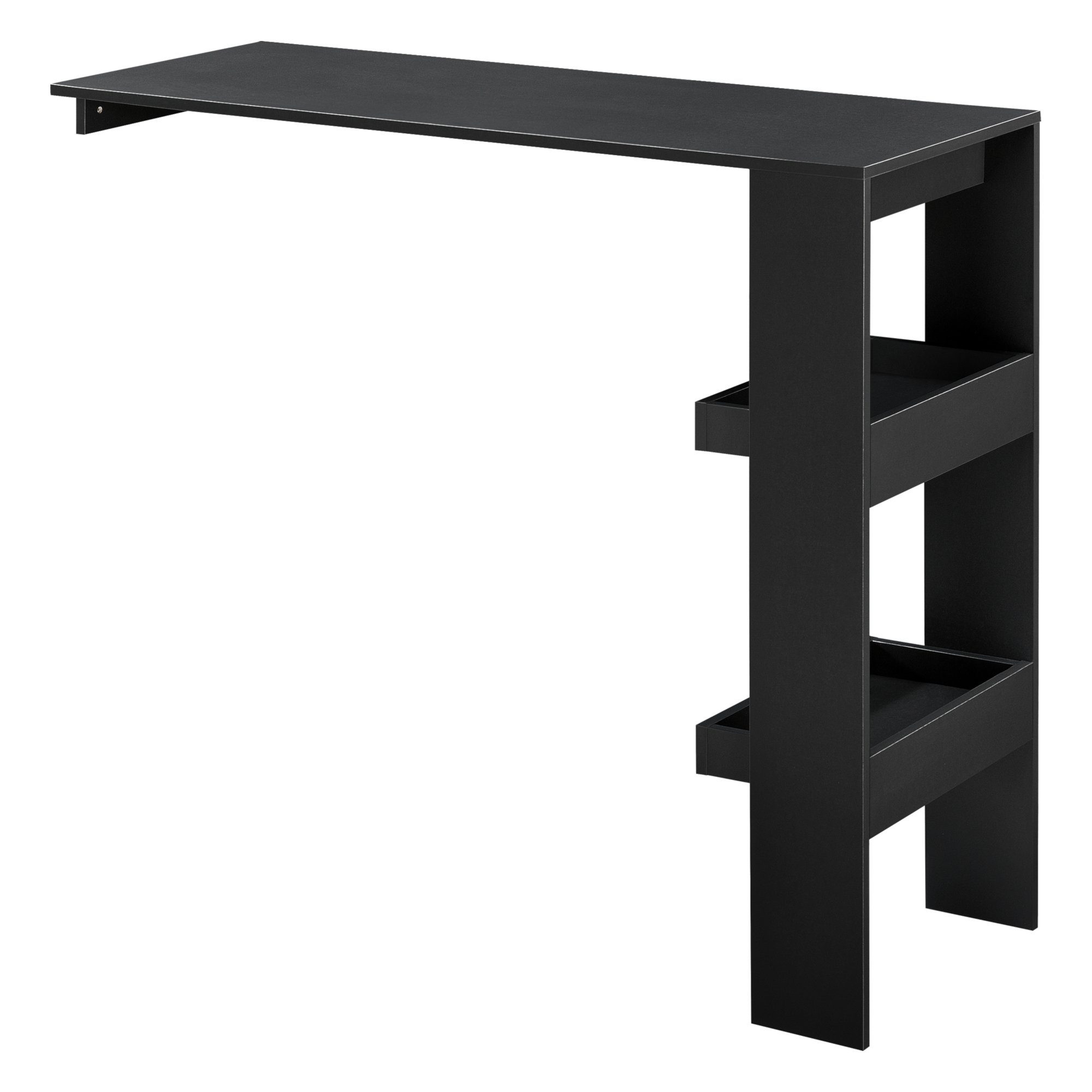 en.casa Bartisch, Bromölla Stehtisch 120x45x106cm Schwarz günstig online kaufen