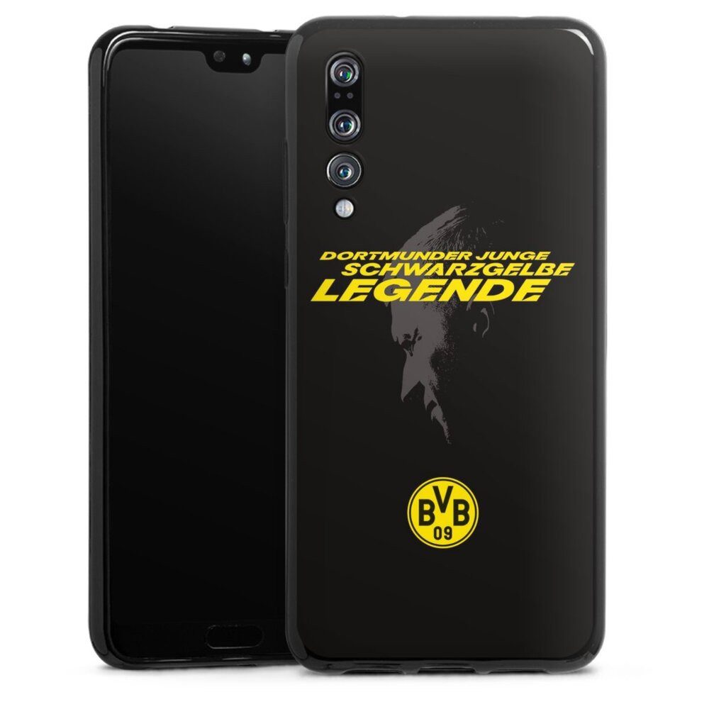 DeinDesign Handyhülle Marco Reus Borussia Dortmund BVB Danke Marco Schwarzgelbe Legende, Huawei P20 Pro Silikon Hülle Bumper Case Handy Schutzhülle