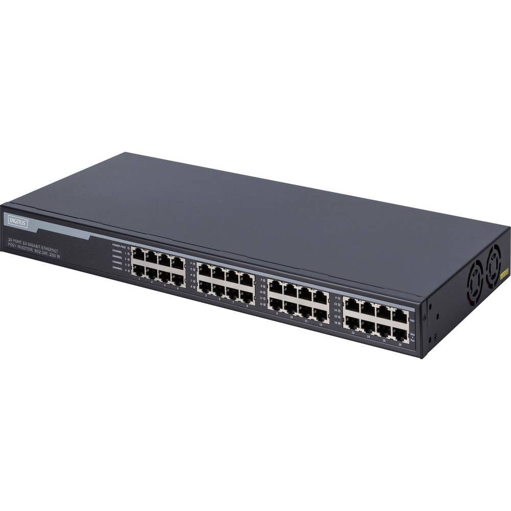 16-Port Gigabit PoE+ Injektor 16 Ports Eingang - Netzwerk-Switch