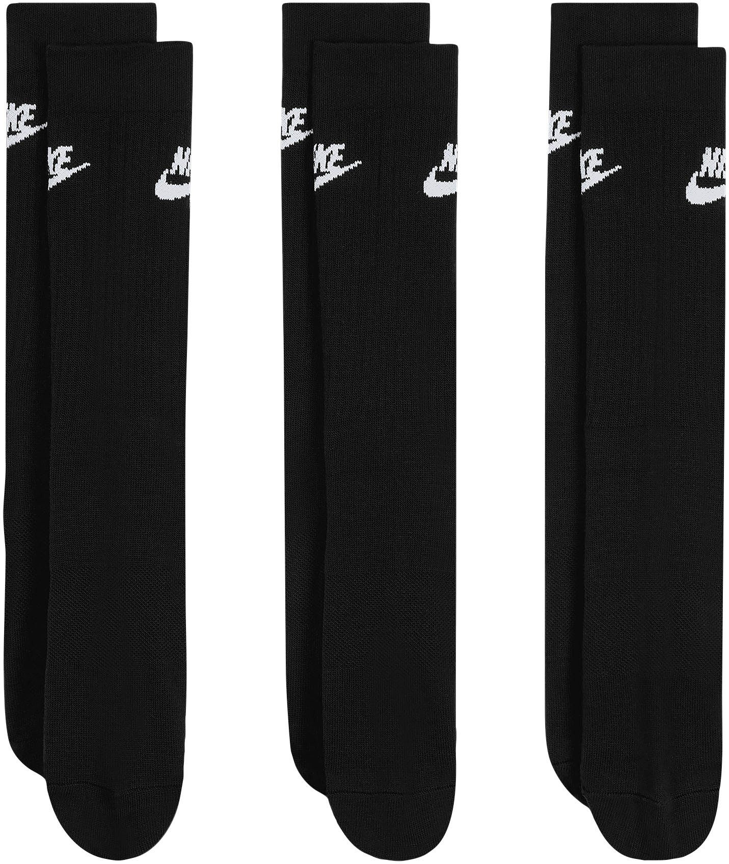 (Set, SOCKS Nike Sportsocken 3-Paar) Sportswear schwarz ESSENTIAL EVERYDAY CREW