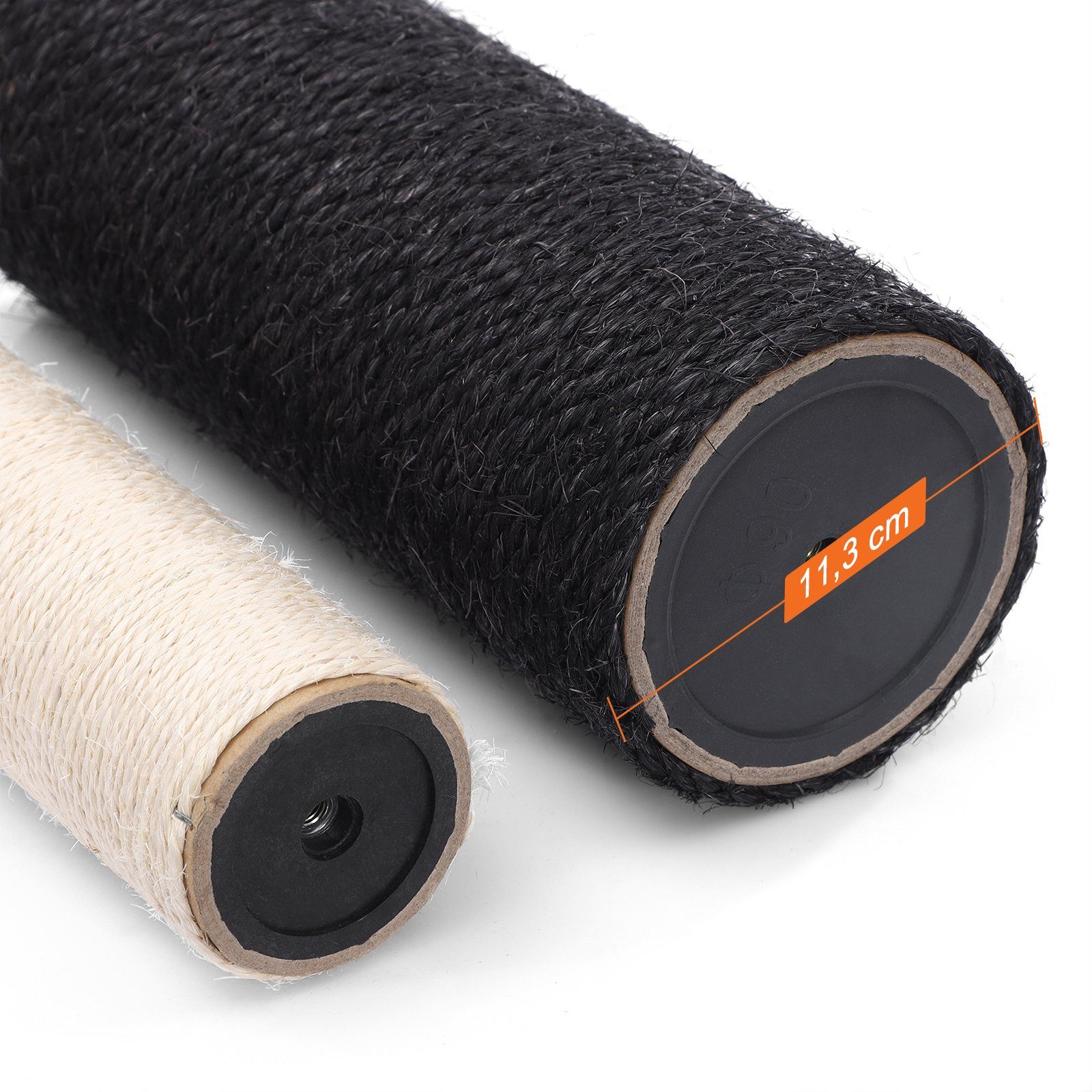 FEANDREA Kratzbaum 141 / 186 cm (H), Katzenbaum, für große katzen, 13 dicken Säulen (11 cm d), stabil, Kippschutz