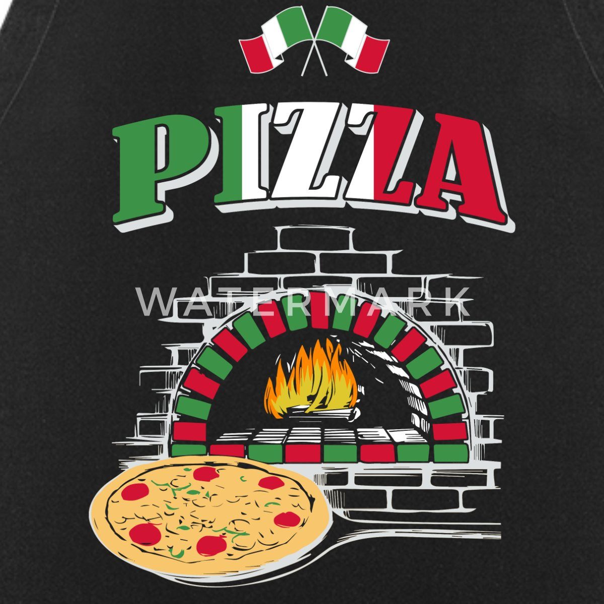 Spreadshirt Kochschürze Weltbester Pizzabäcker Pizza Geschenkidee Geschenk Kochschürze, (1-tlg)