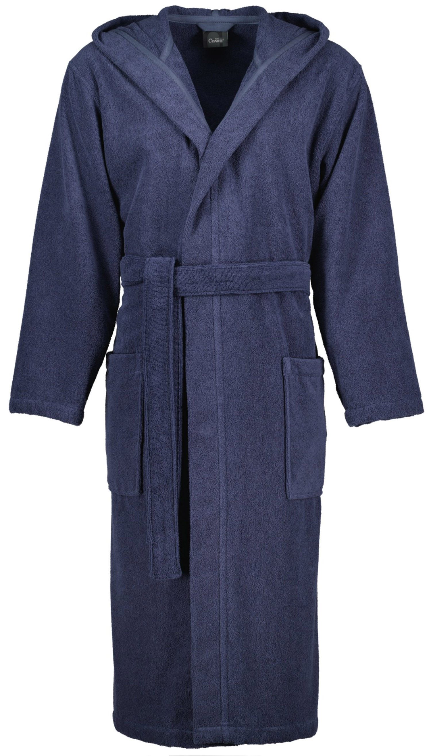 Cawö Home Herren Bademantel Kapuze 829 - Farbe: blau - 17 - XXL günstig online kaufen