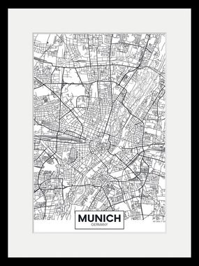 queence Bild Munich Stadtkarte, Städte (1 St)