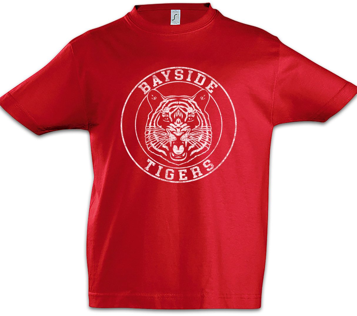 Print-Shirt Bayside Tigers Fighting Kinder T-Shirt Mannschaft Saved Team Symbol