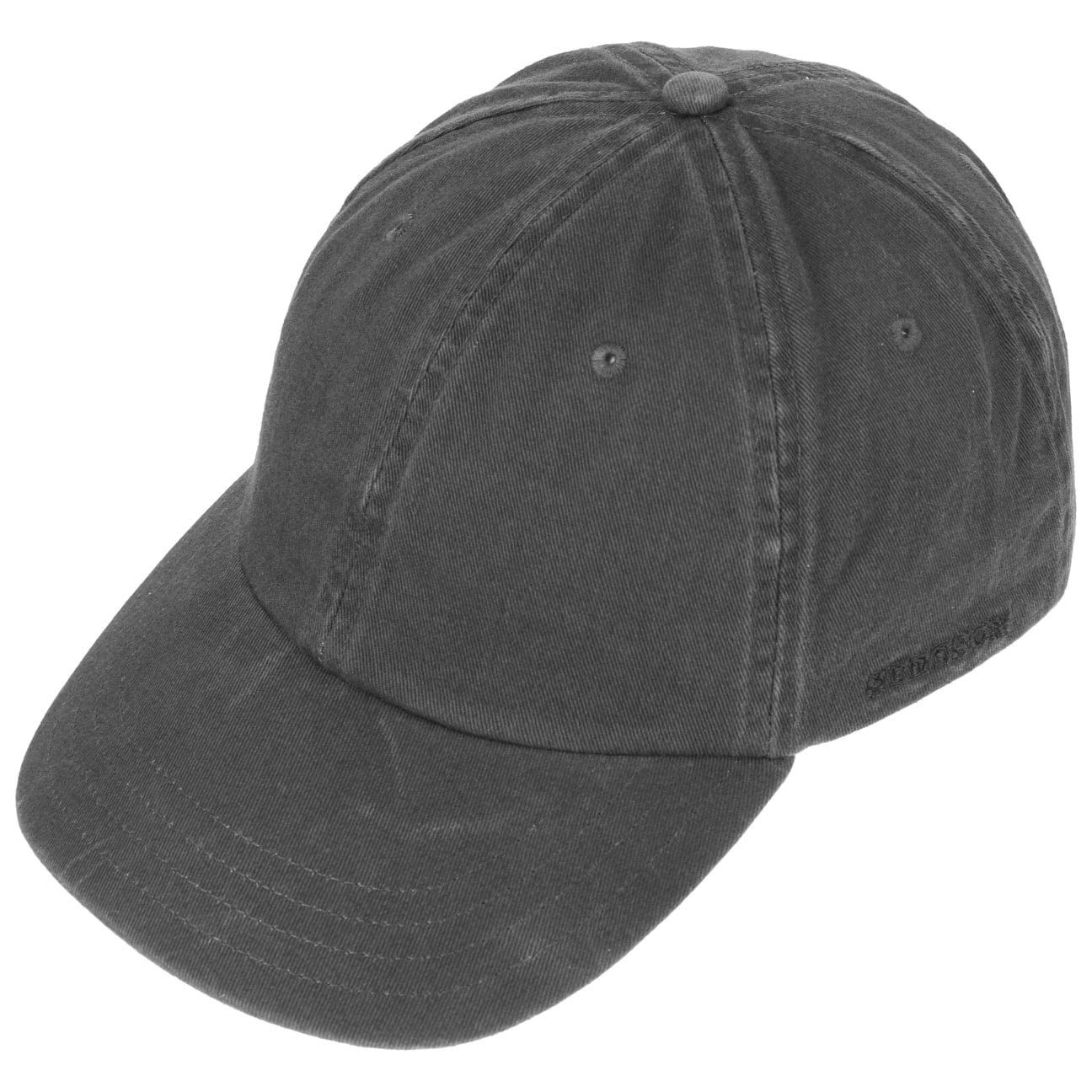 Metallschnalle (1-St) Basecap Baseball Stetson Cap anthrazit