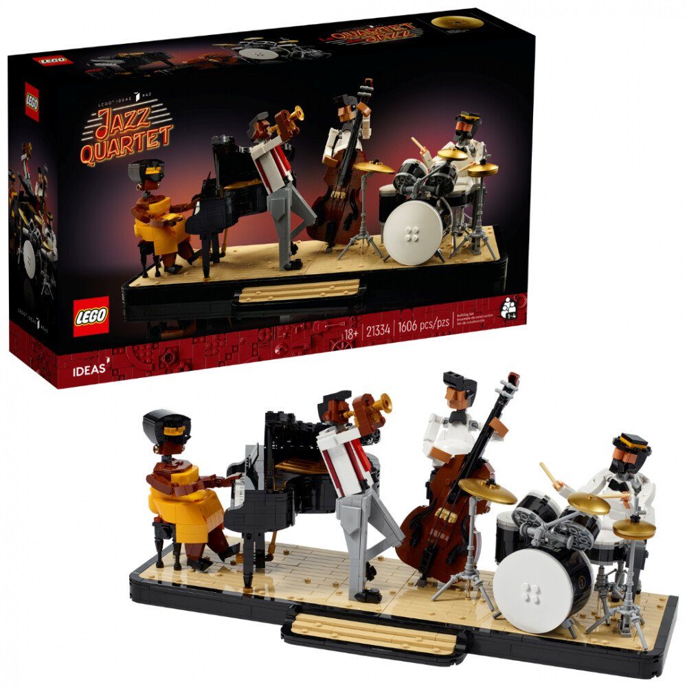 LEGO® Ideas 21334 Jazz Quartett Spielbausteine, (set, 1606 St., set), Jazz-Quartett (21334)