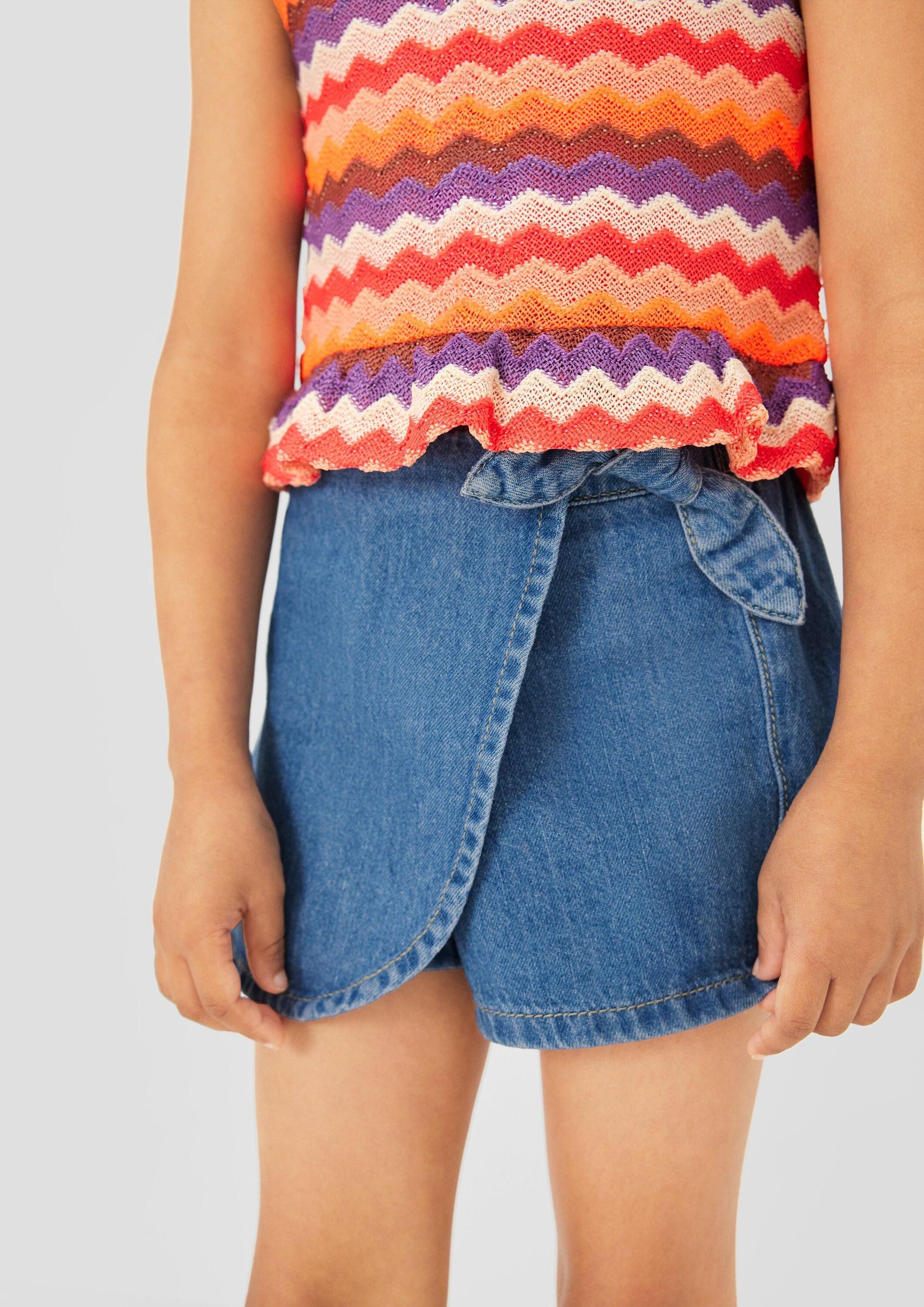 s.Oliver Jeansshorts Rock Jeans-Skort mit Elastikbund