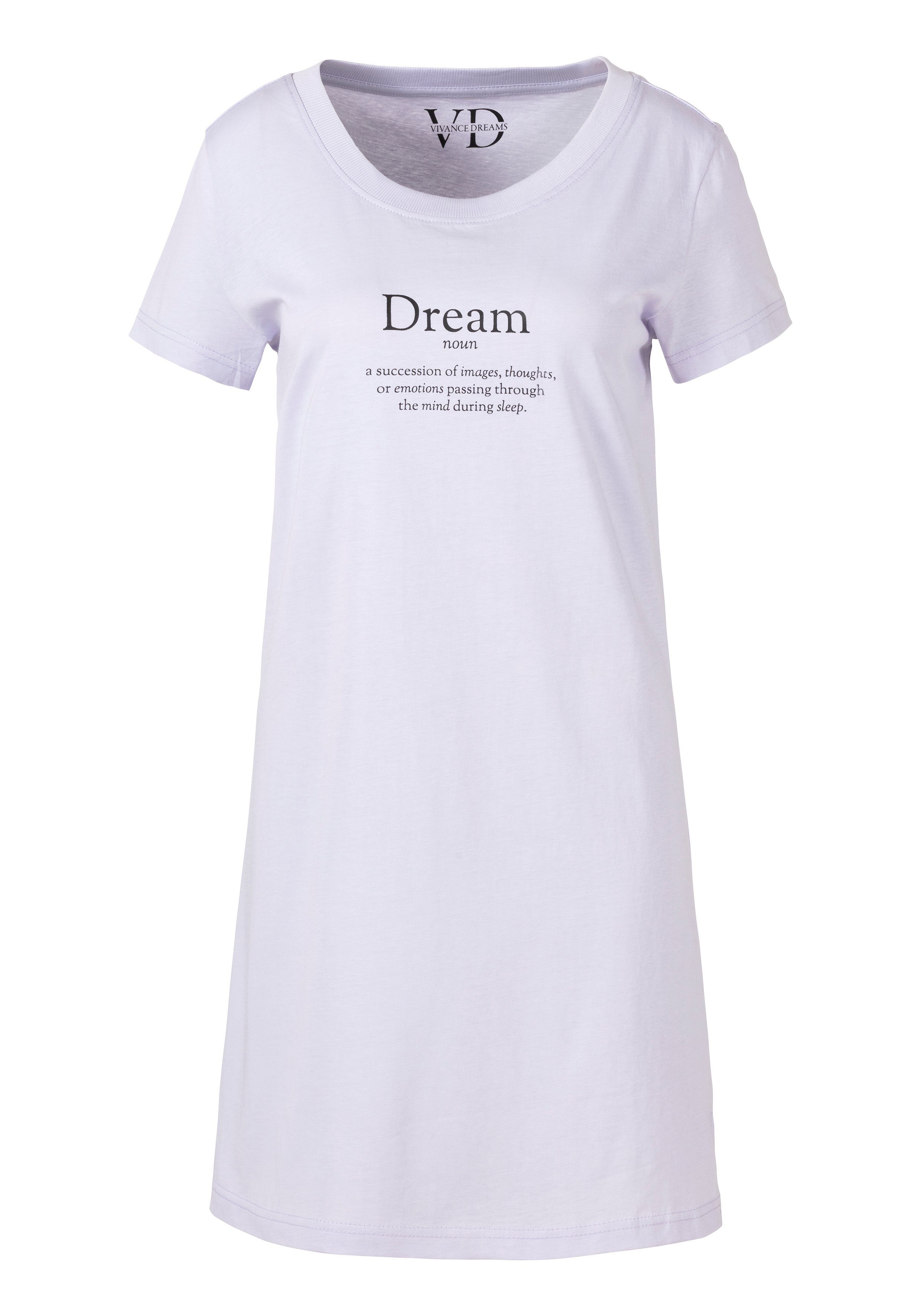 Vivance Dreams by Lascana Nachthemd (1-tlg) mit Statementdruck – Bild 2 von 5