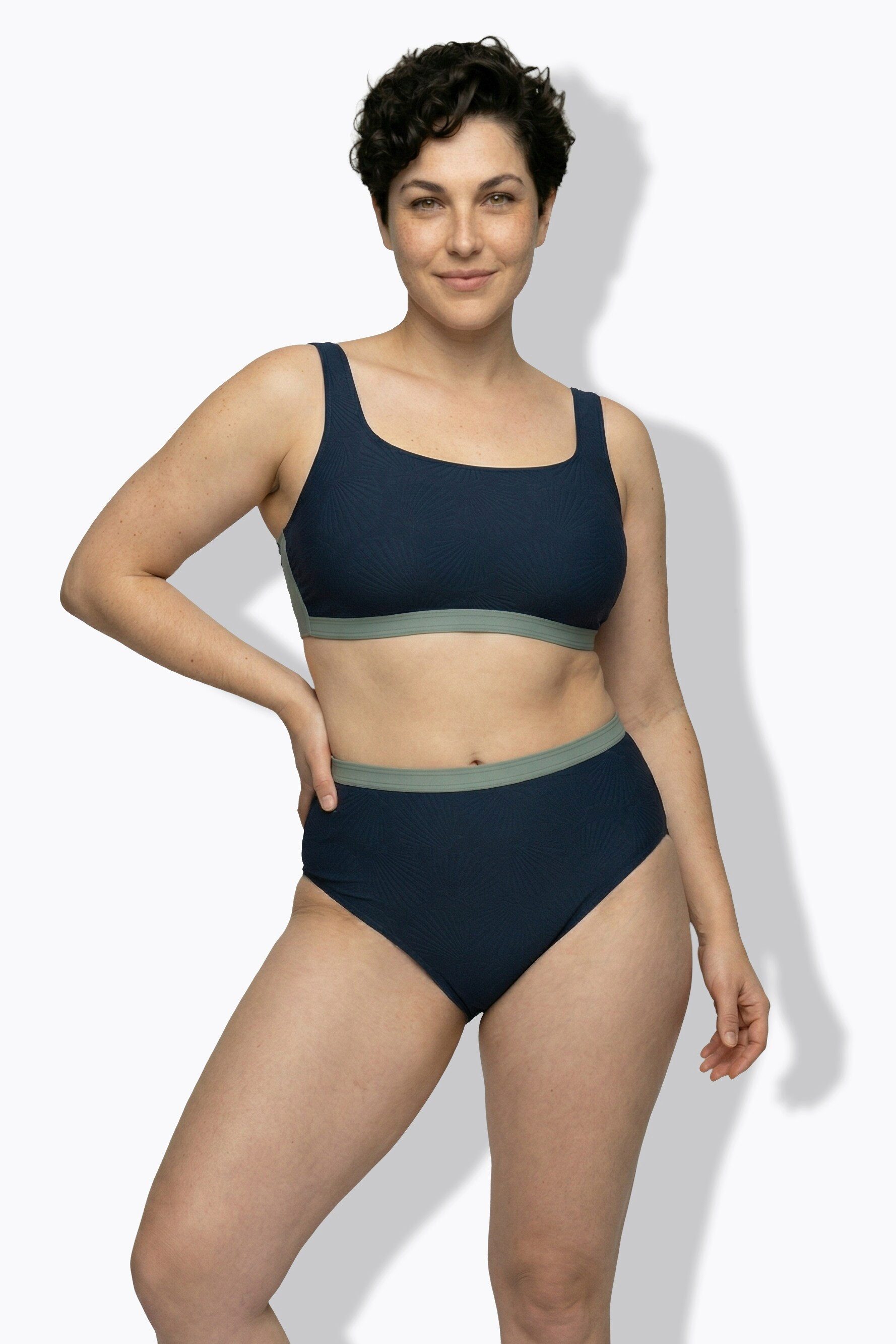 Ulla Popken Soft-BH Bikini Muschelstruktur Softcups Träger verstellbar