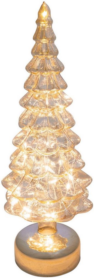 Creativ light LED Baum Tanne, Weihnachtsdeko, LED fest integriert,  Warmweiß, aus Glas, mit 12 LEDs, Höhe ca. 33 cm