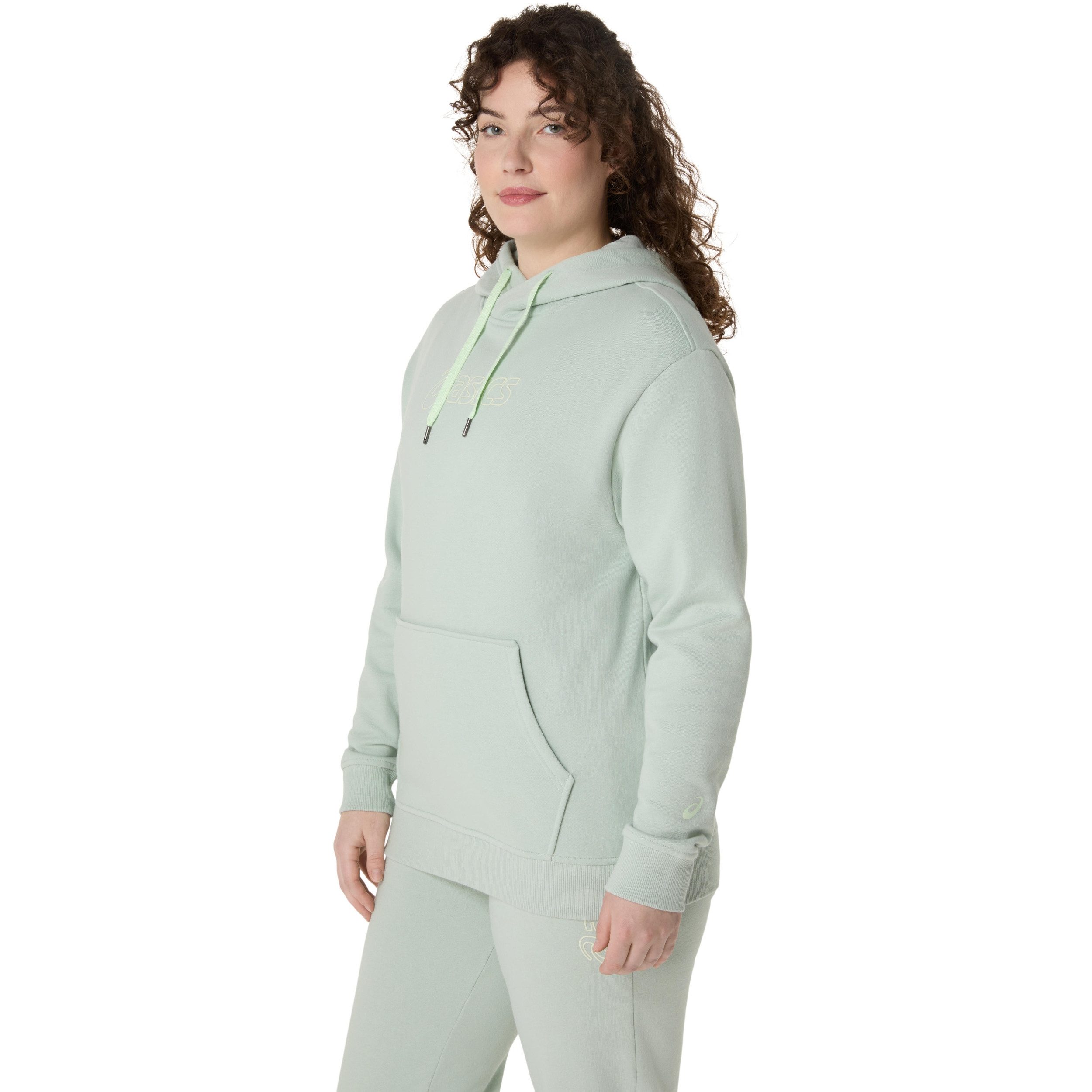 Asics Langarmshirt ASICS LOGO OTH HOODIE LICHEN ROCK