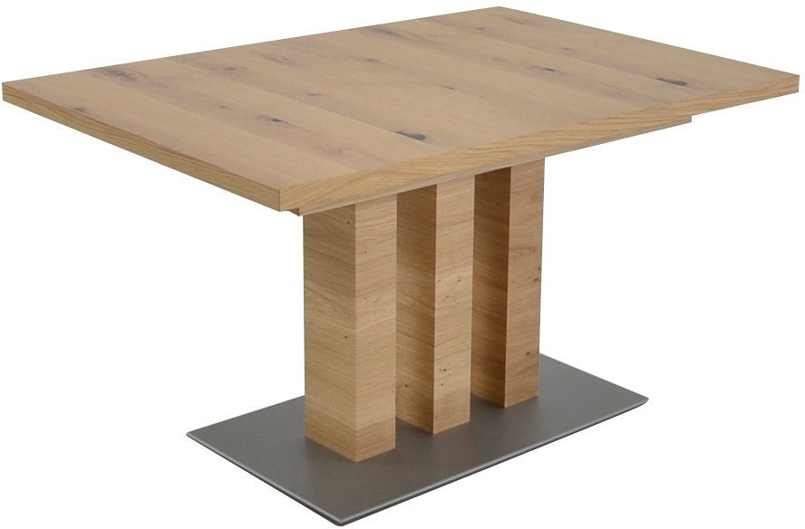 K+W Komfort & Wohnen Esstisch Santos III, Esstisch rechteckig, Untergestell und Tischplatte furniert in Eiche | Esstische