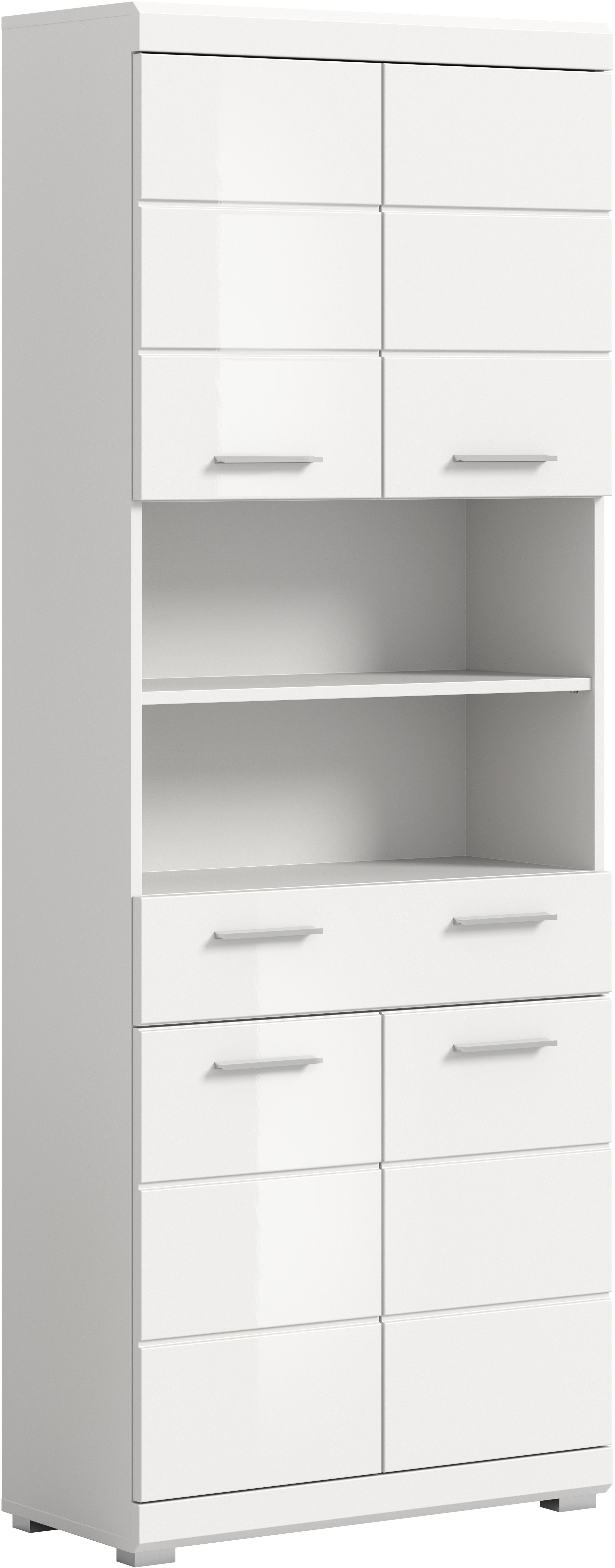 INOSIGN Hochschrank SIENA, Breite 74cm, 4 Türen, 1 Schubkasten, 2 offene Fä günstig online kaufen