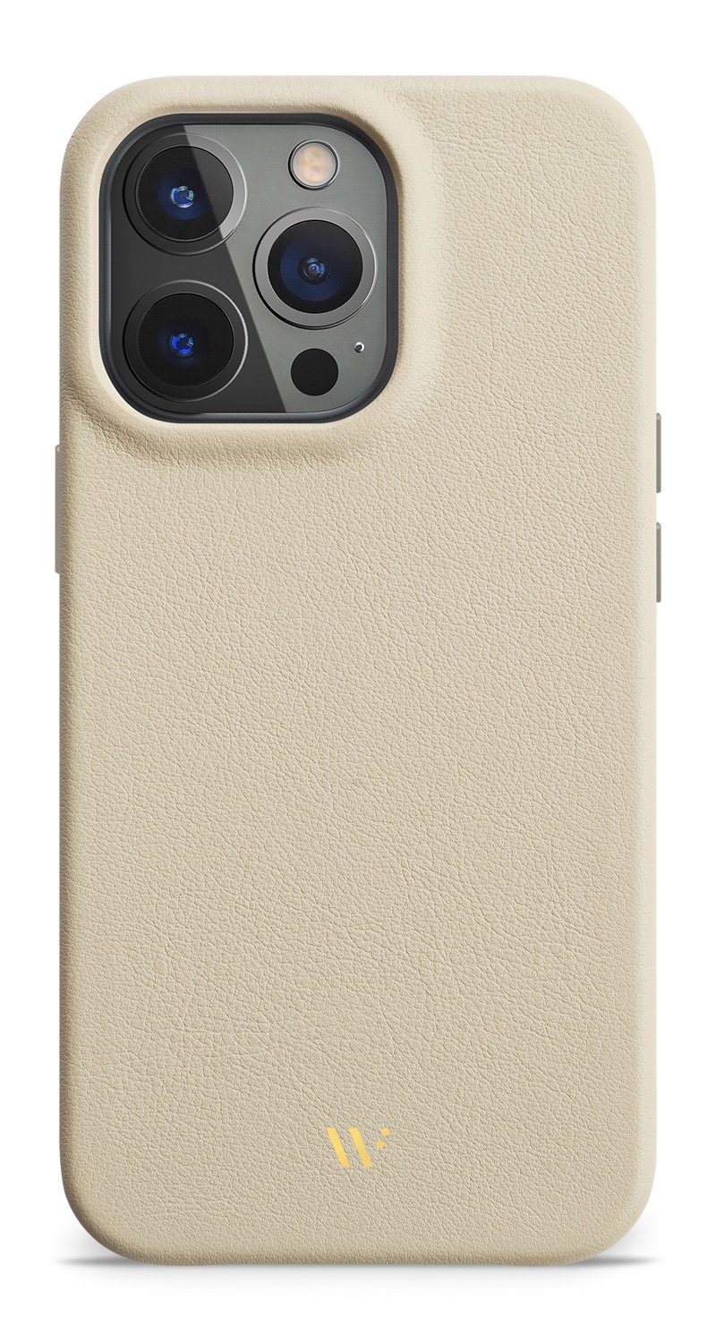 wiiuka Smartphone-Hülle skiin MACARON Handyhülle für iPhone 13 Pro, Handgefertigt - Deutsches Leder, Premium Case