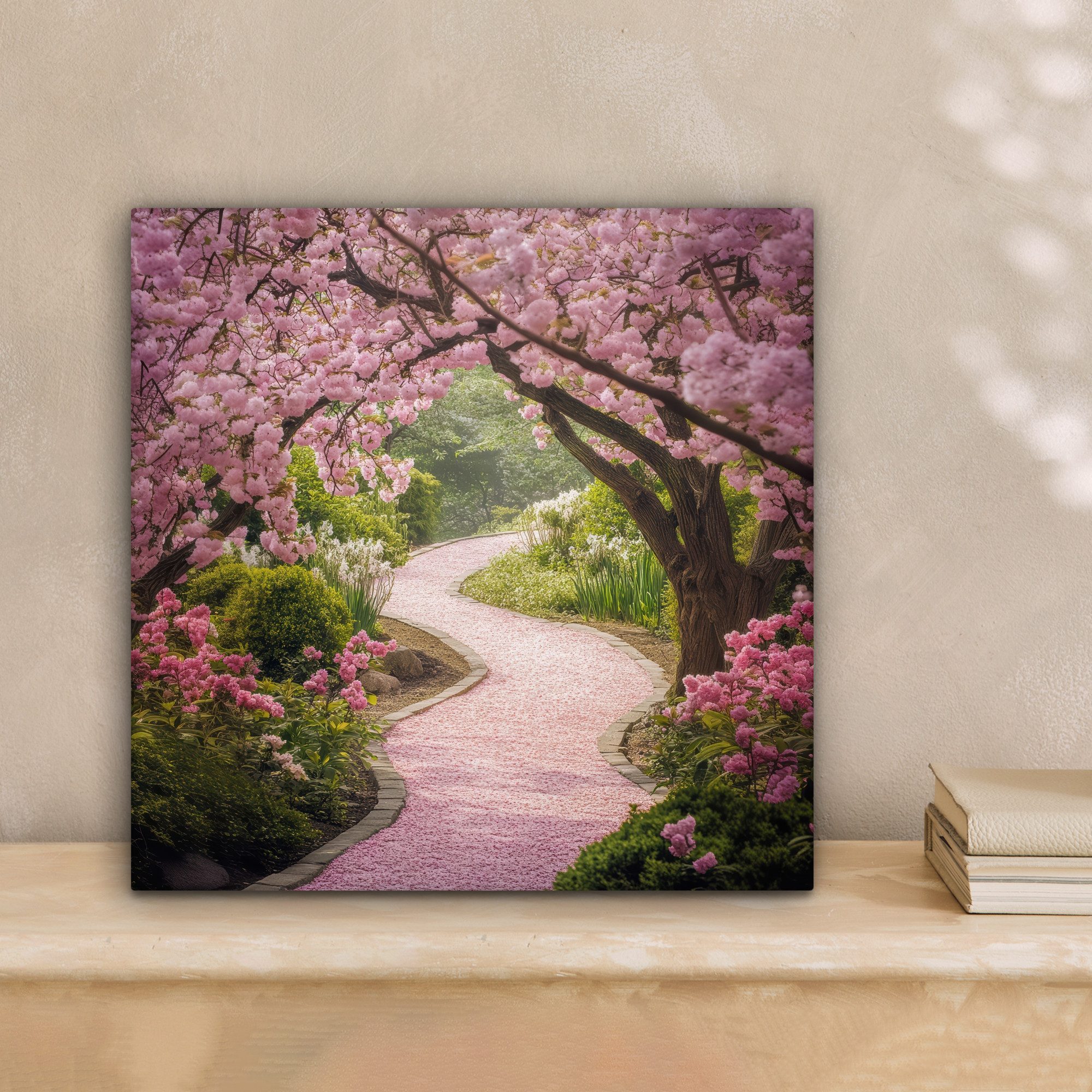OneMillionCanvasses® Leinwandbild Kirschblüte - Natur - Sakura - Weg - Japa günstig online kaufen