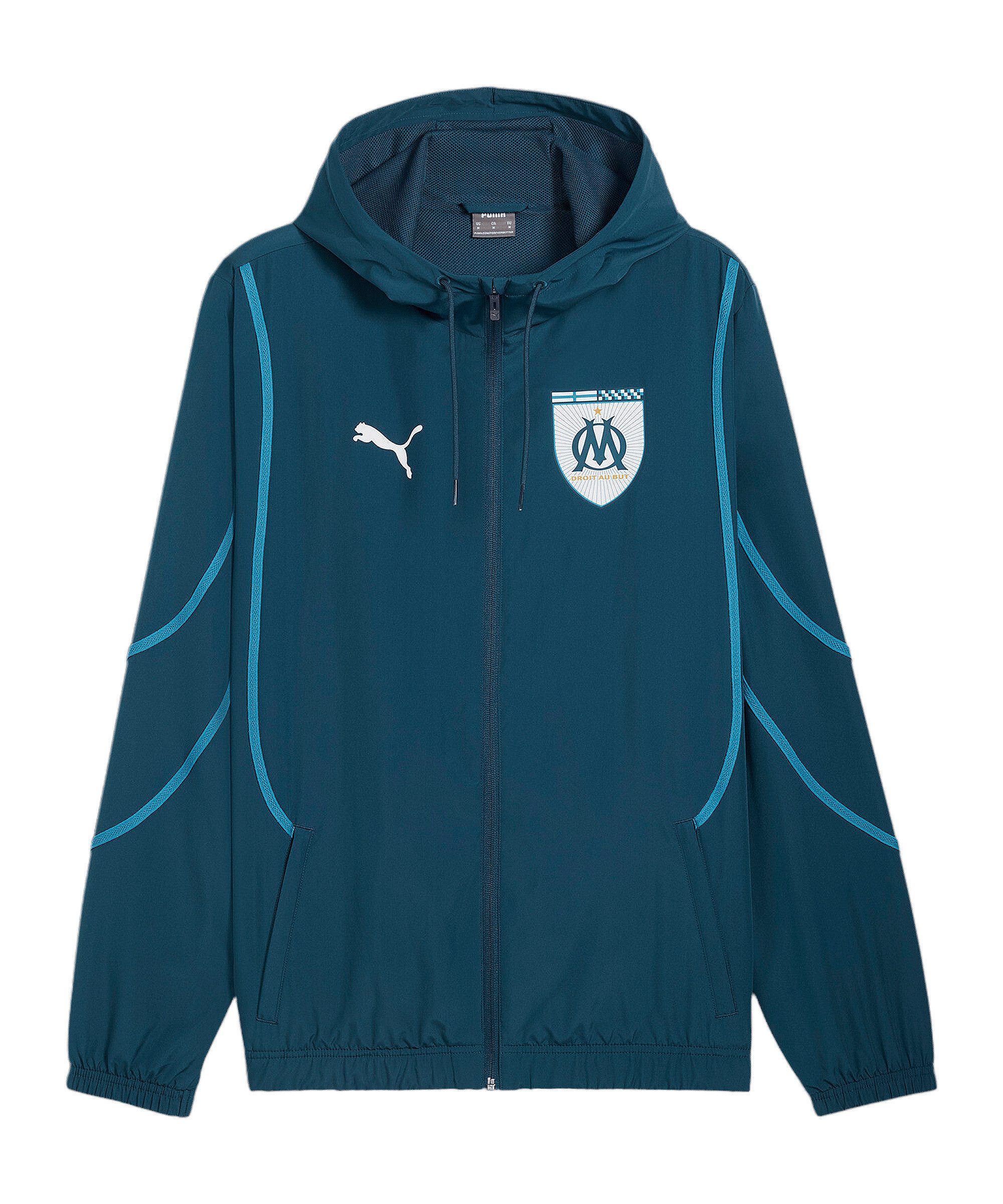 OLYMPIQUE DE MARSEILLE Trainingsanzug Fit Om – Offizielle Kollektion, Polyester, Herren & Kinder