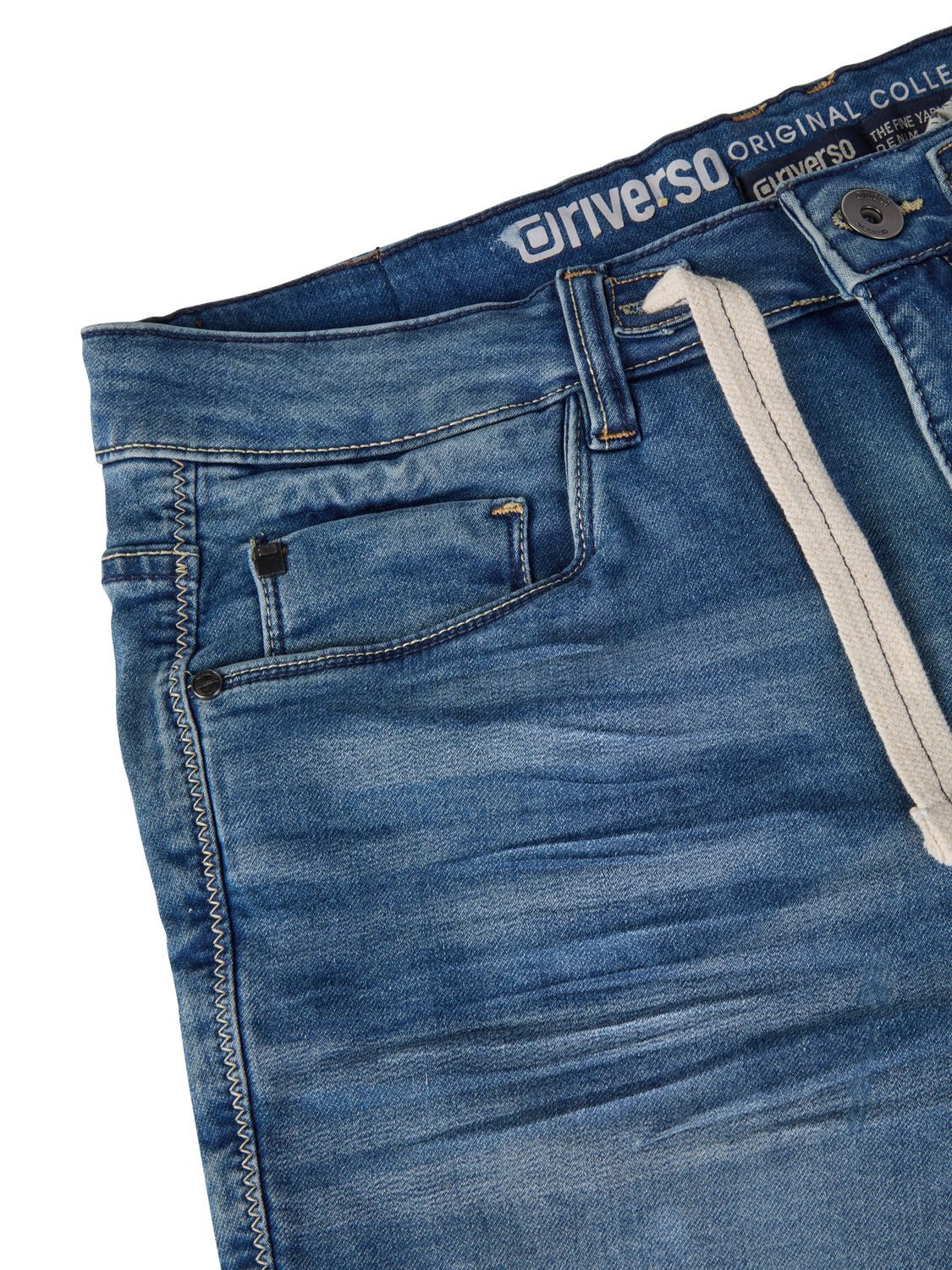 riverso Jeansshorts Herren Shorts RIVPaul Regular Fit Bermudashorts mit Stretch